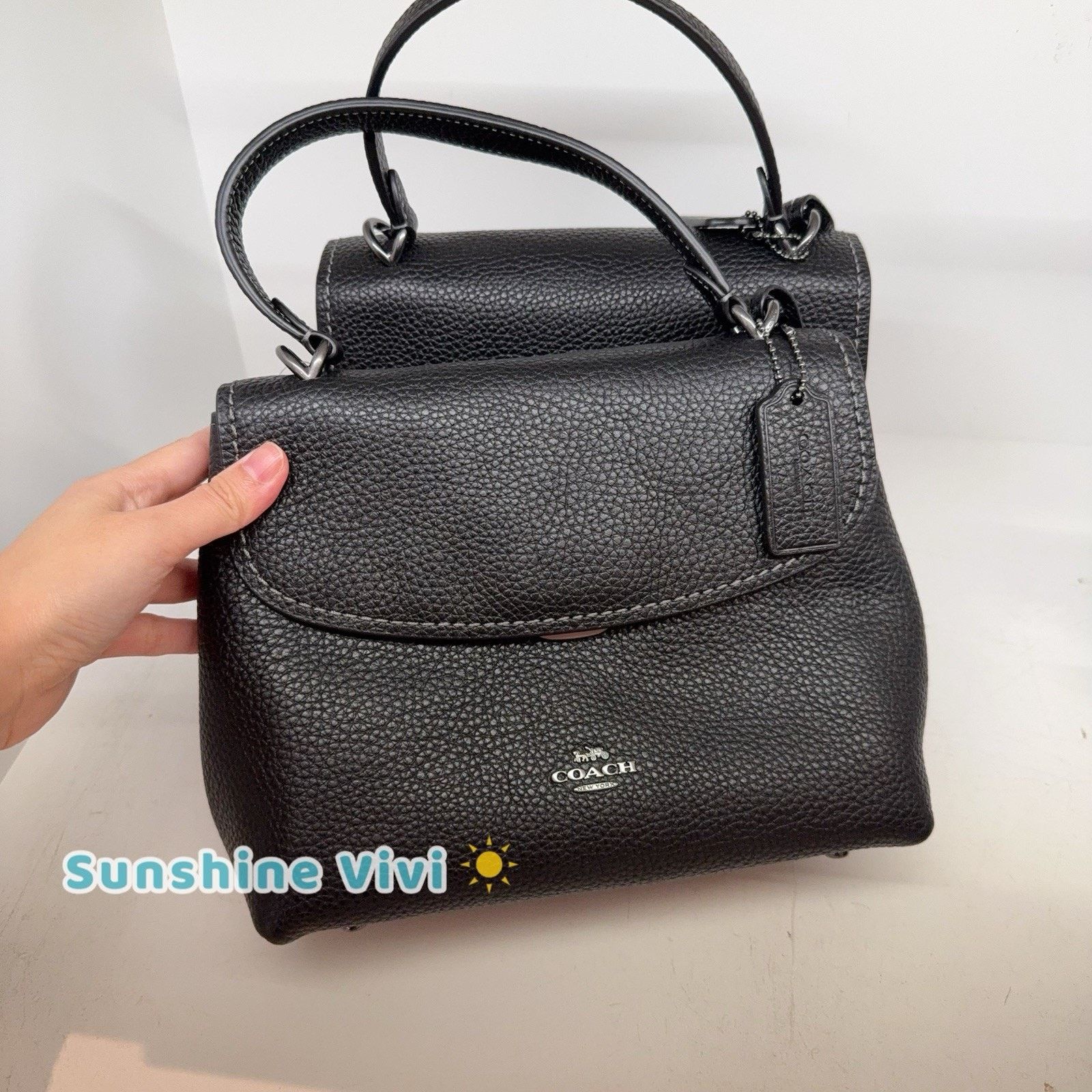 Coach NWT Coach Emory Top Handle Bag CCE53 Gunmetal/Black Size ONE SIZE - 1 Thumbnail