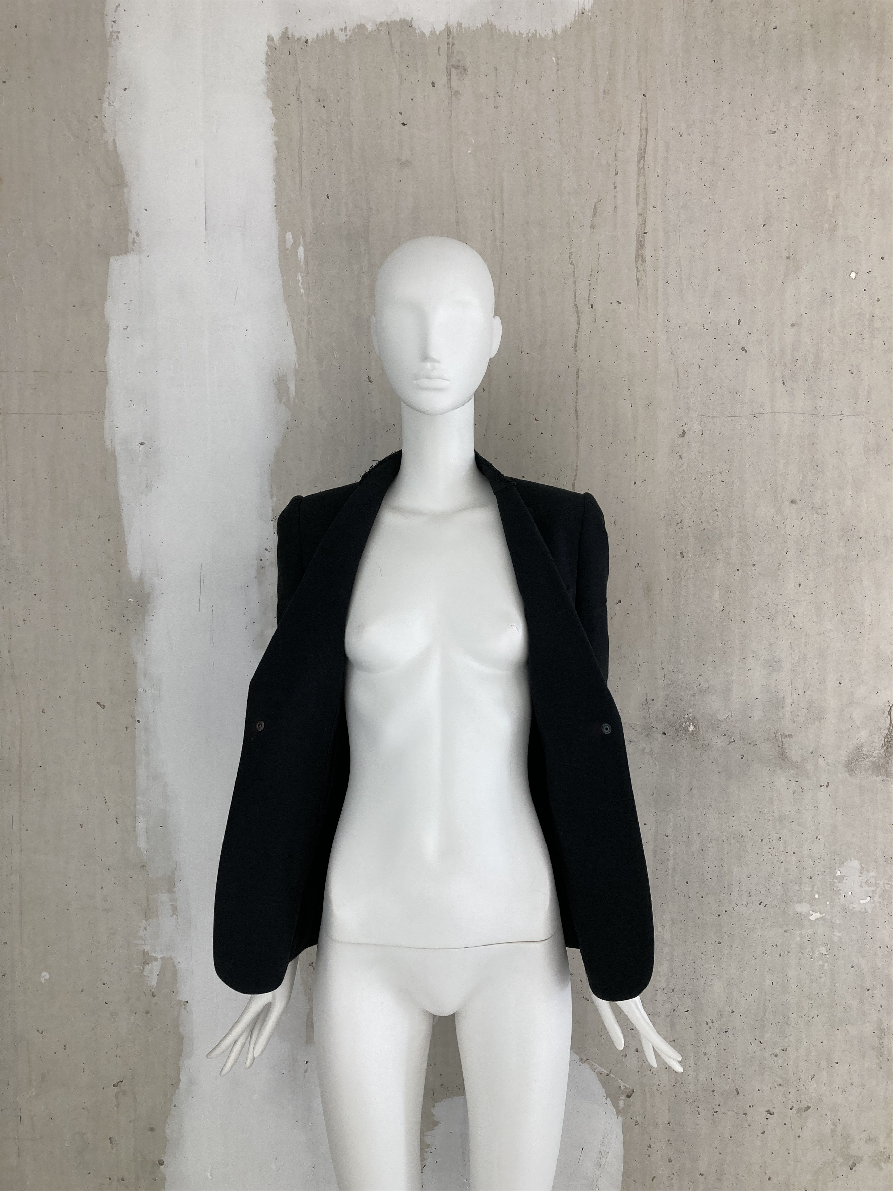 Maison Margiela SS2003 Cut Off Collar Blazer Jacket Size XS / US 0-2 / IT 36-38 - 4 Thumbnail