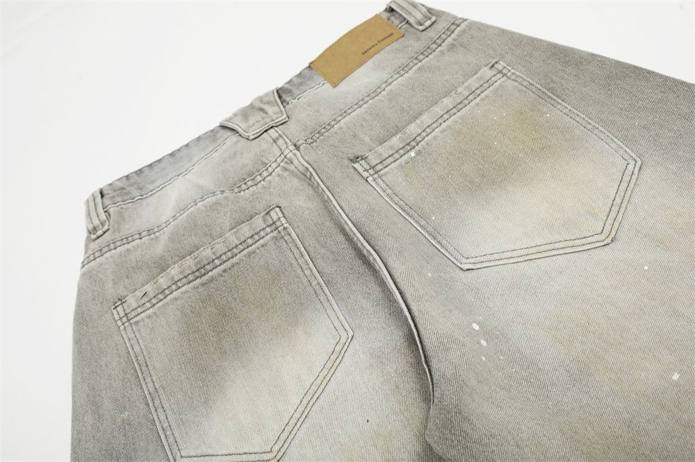 Japanese Brand × Jean Men's distressed punk ink-washed ripped scimitar jeans Size US 32 / EU 48 - 6 Thumbnail