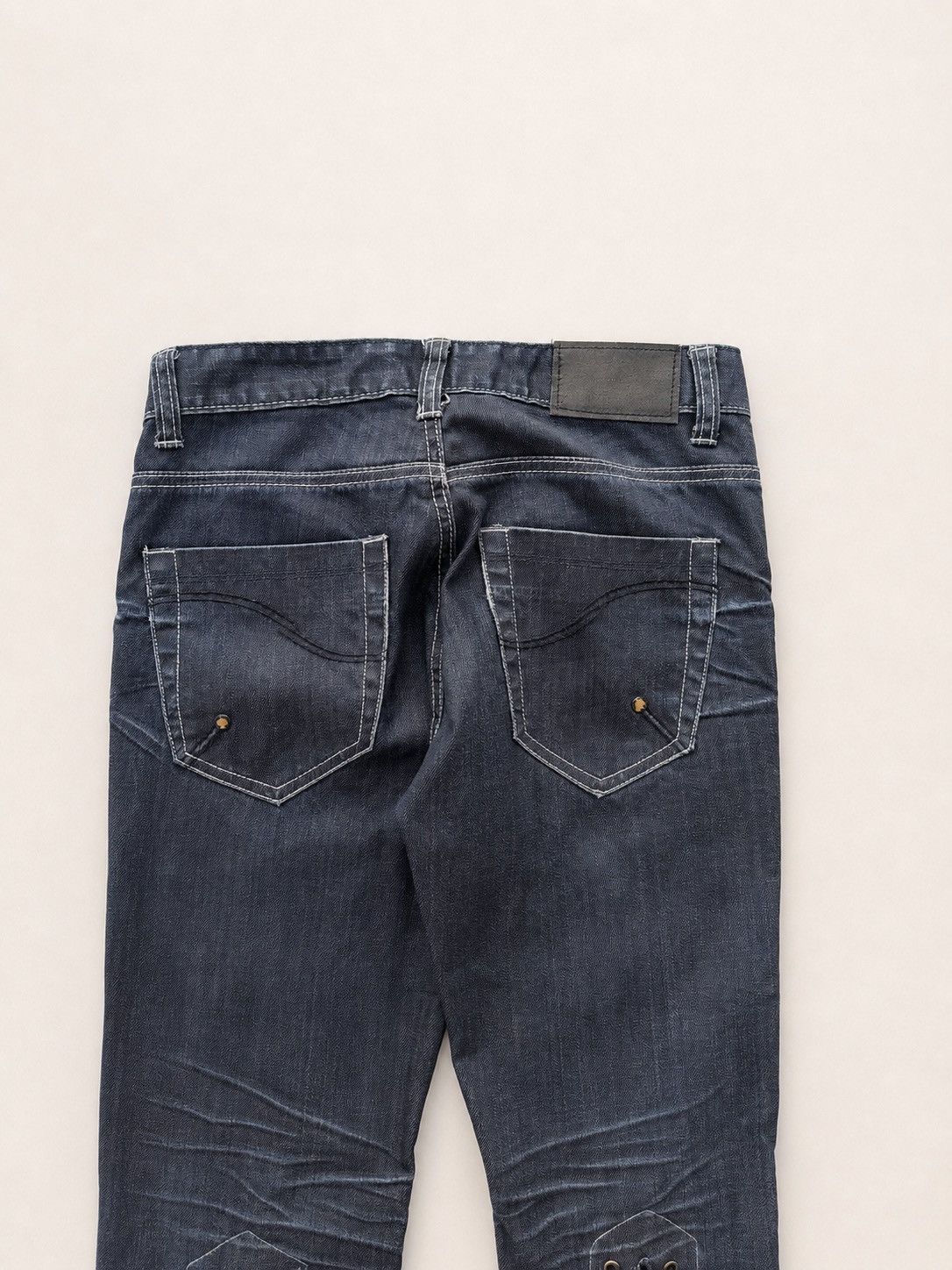 Japanese Brand Staff lace up flare jeans Size US 28 / EU 44 - 4 Thumbnail