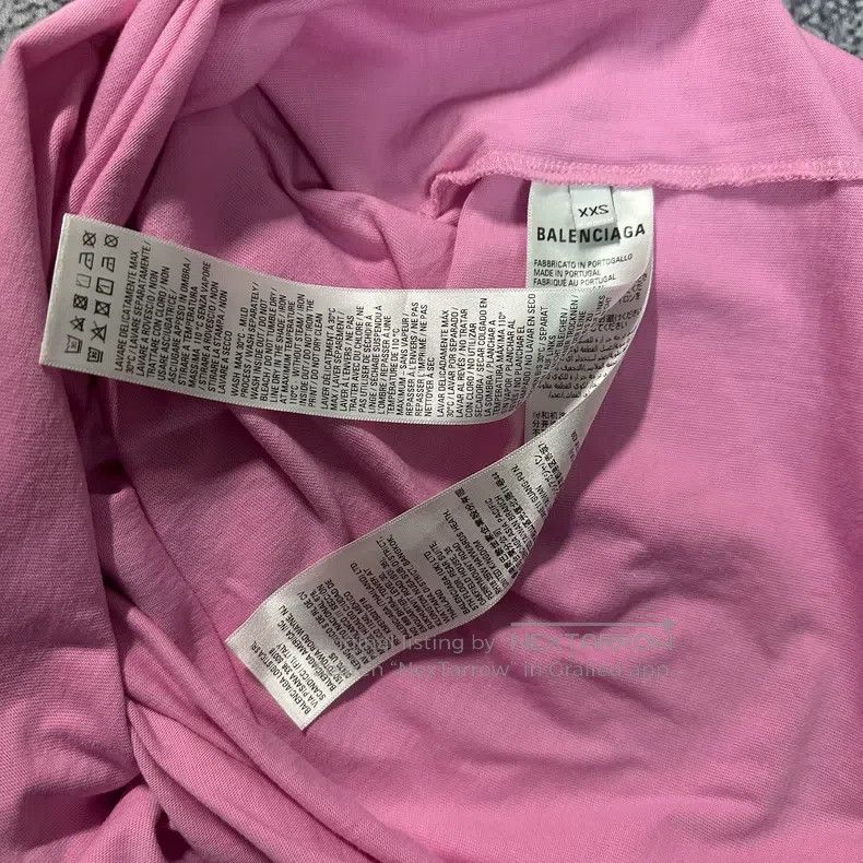 Balenciaga Balenciaga Aged Destruction Pink Short-sleeve Printed T-Sh Size US XXS / EU 40 - 9 Thumbnail