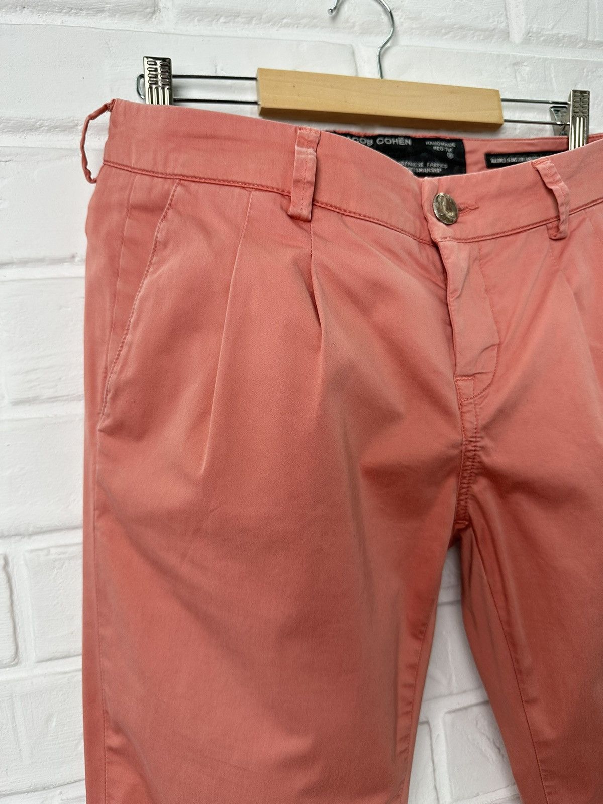 Jacob Cohen Ladies JACOB COHEN Handmade Pink Trousers Size 27" / US 4 / IT 40 - 13 Thumbnail