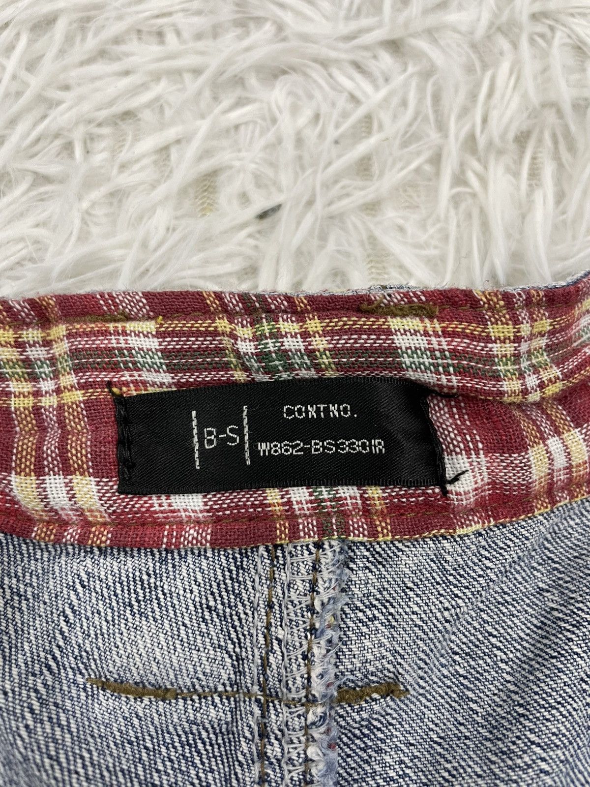 Japanese Brand B-S Complexity Gingham Dual Waist Jeans Pant Size US 31 - 16 Thumbnail