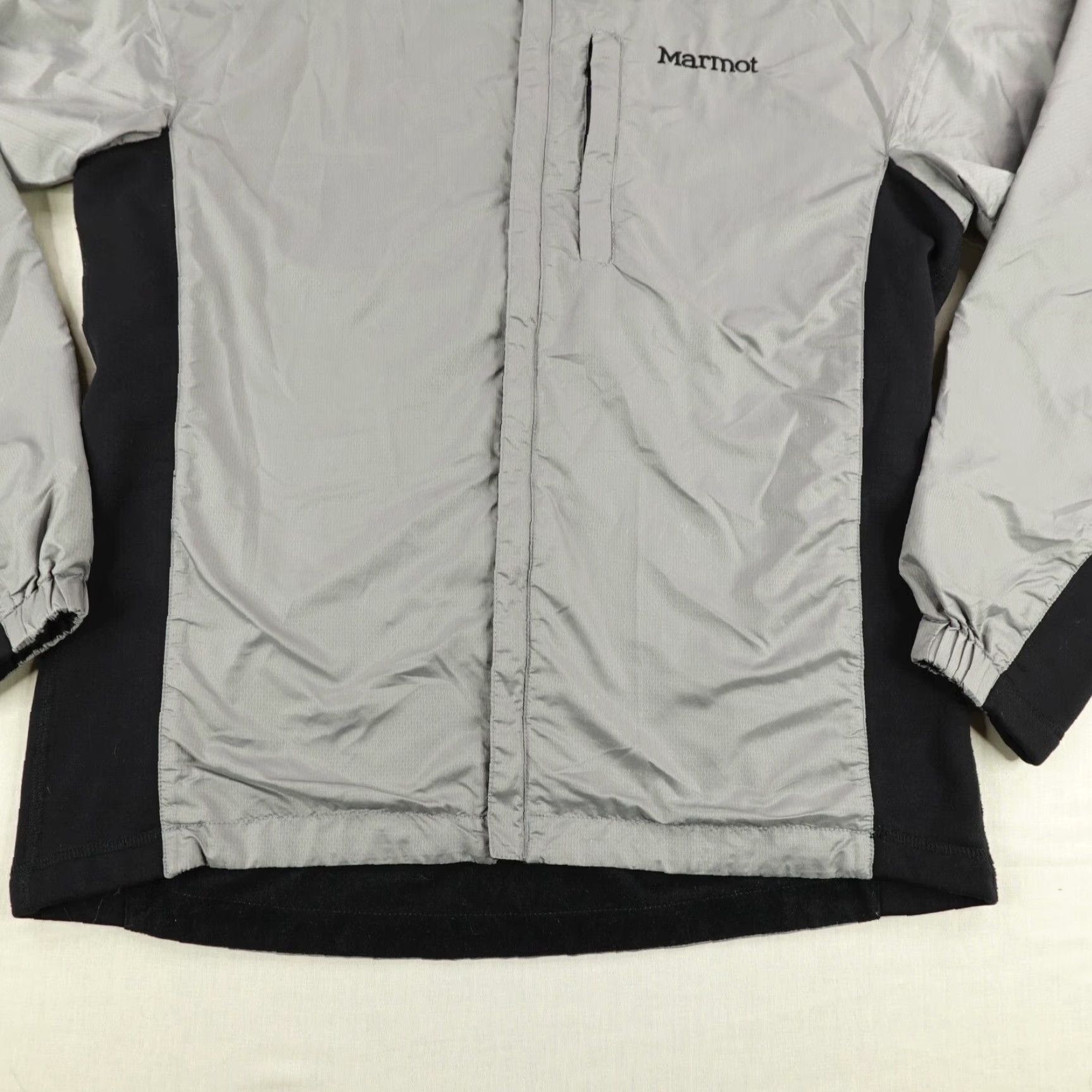 Marmot Marmot Jacket Mens Medium Gray Black Windbreaker Lined Full Zip Up Regular Fit Outdoor Coat Size US M / EU 48-50 / 2 - 4 Thumbnail