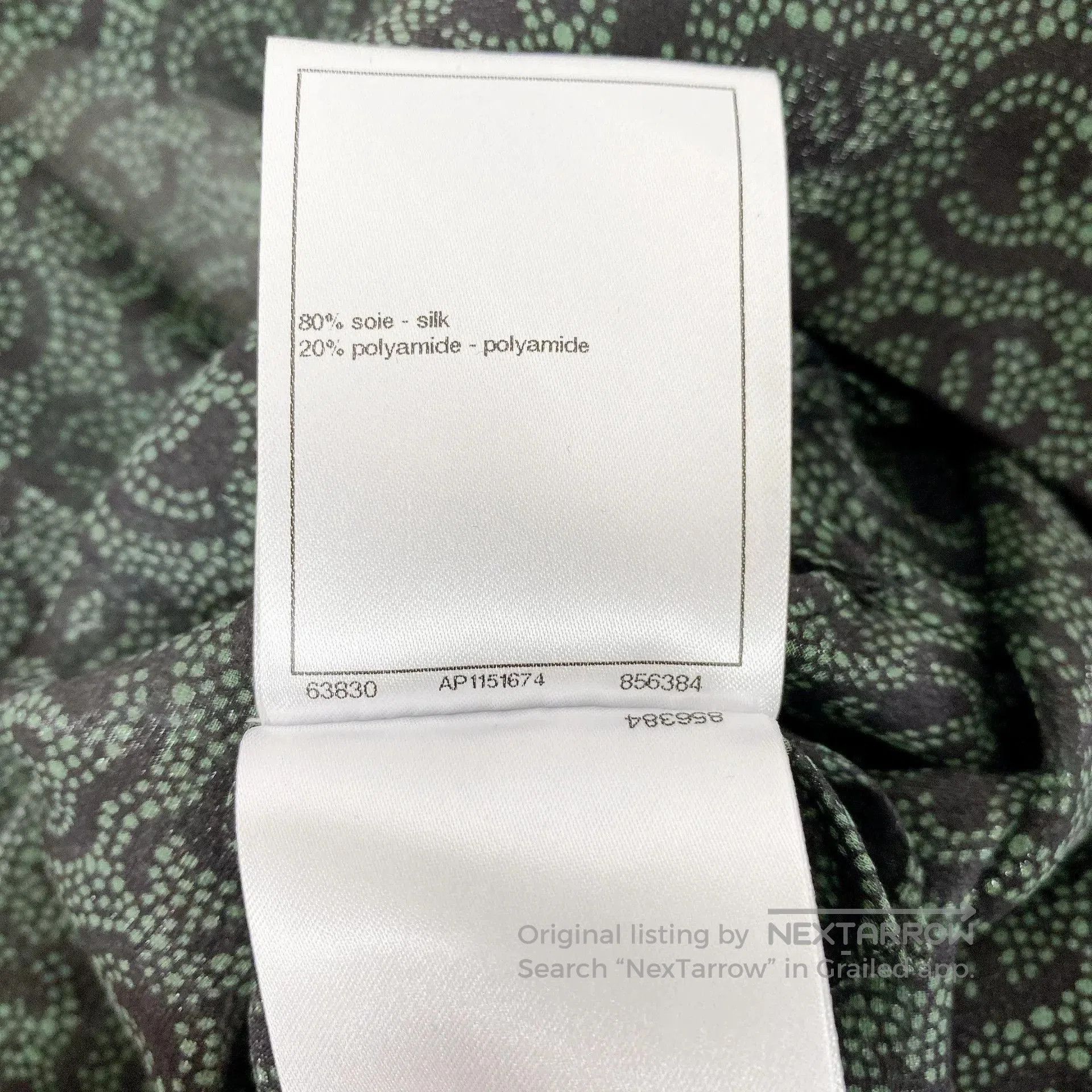 Chanel Chanel Logo Silk Long Sleeve Shirt. Size US S / EU 44-46 / 1 - 7 Thumbnail