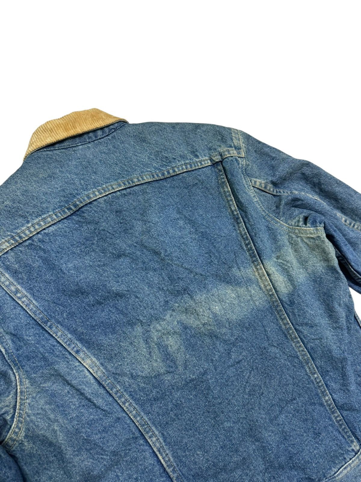 Lee Vintage Distressed Lee Raiders Sherpa Denim Jacket Size US S / EU 44-46 / 1 - 10 Thumbnail