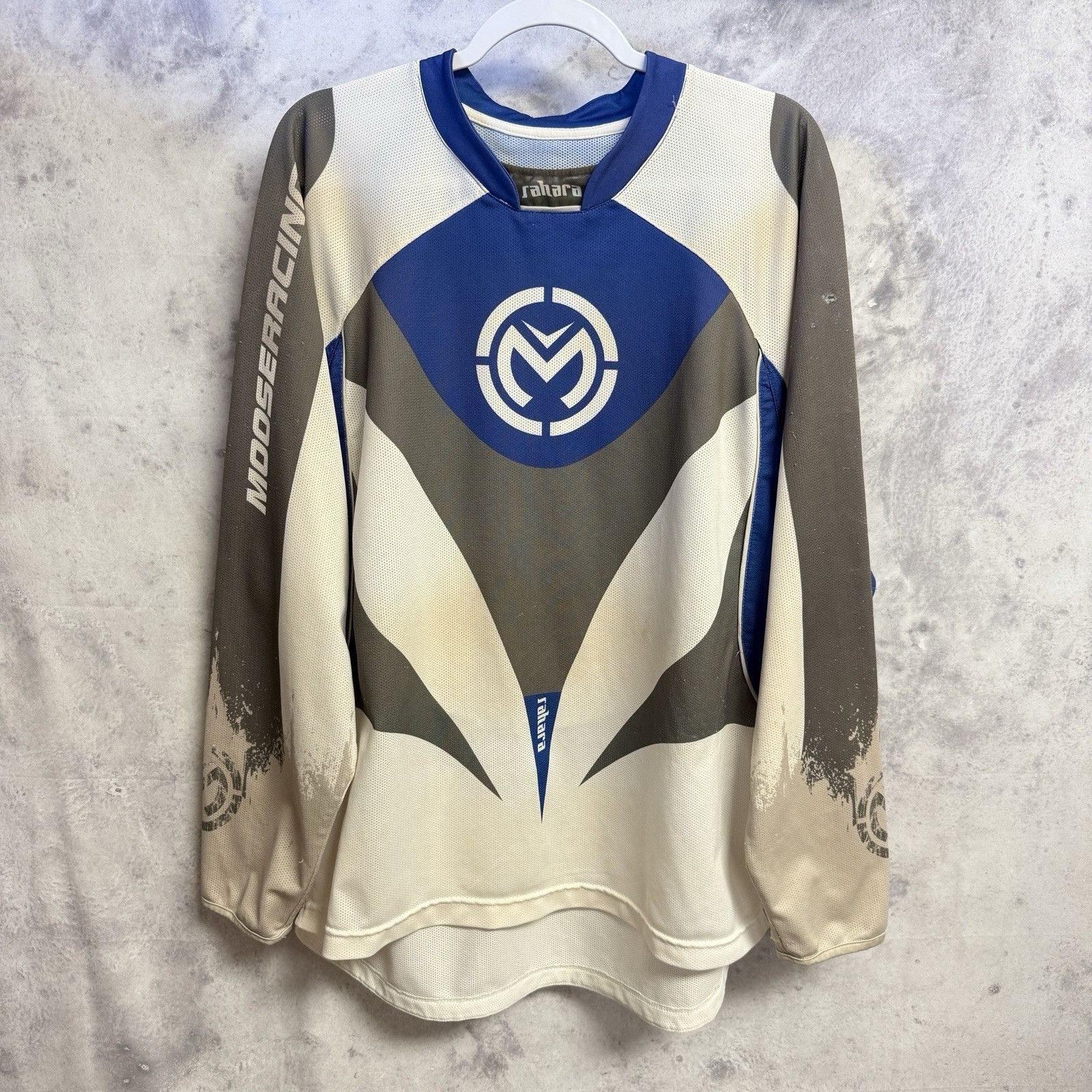 Vintage Moose Racing Jersey Mens L Blue Motocross Size US L / EU 52-54 / 3 - 1 Thumbnail