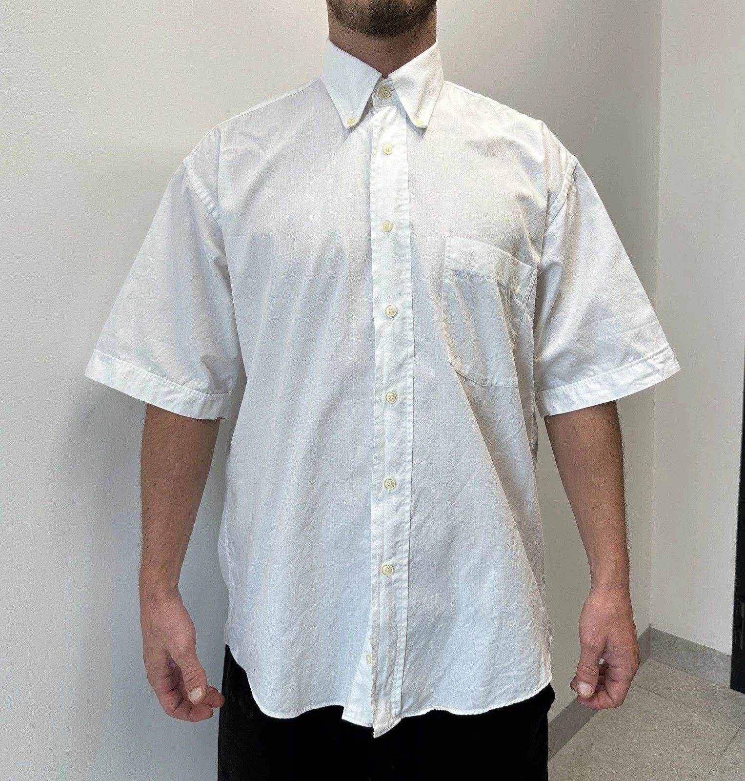 Yves Saint Laurent Vintage 2000s YSL Yves Saint Laurent Mens Shirt Size US XL / EU 56 / 4 - 6 Thumbnail