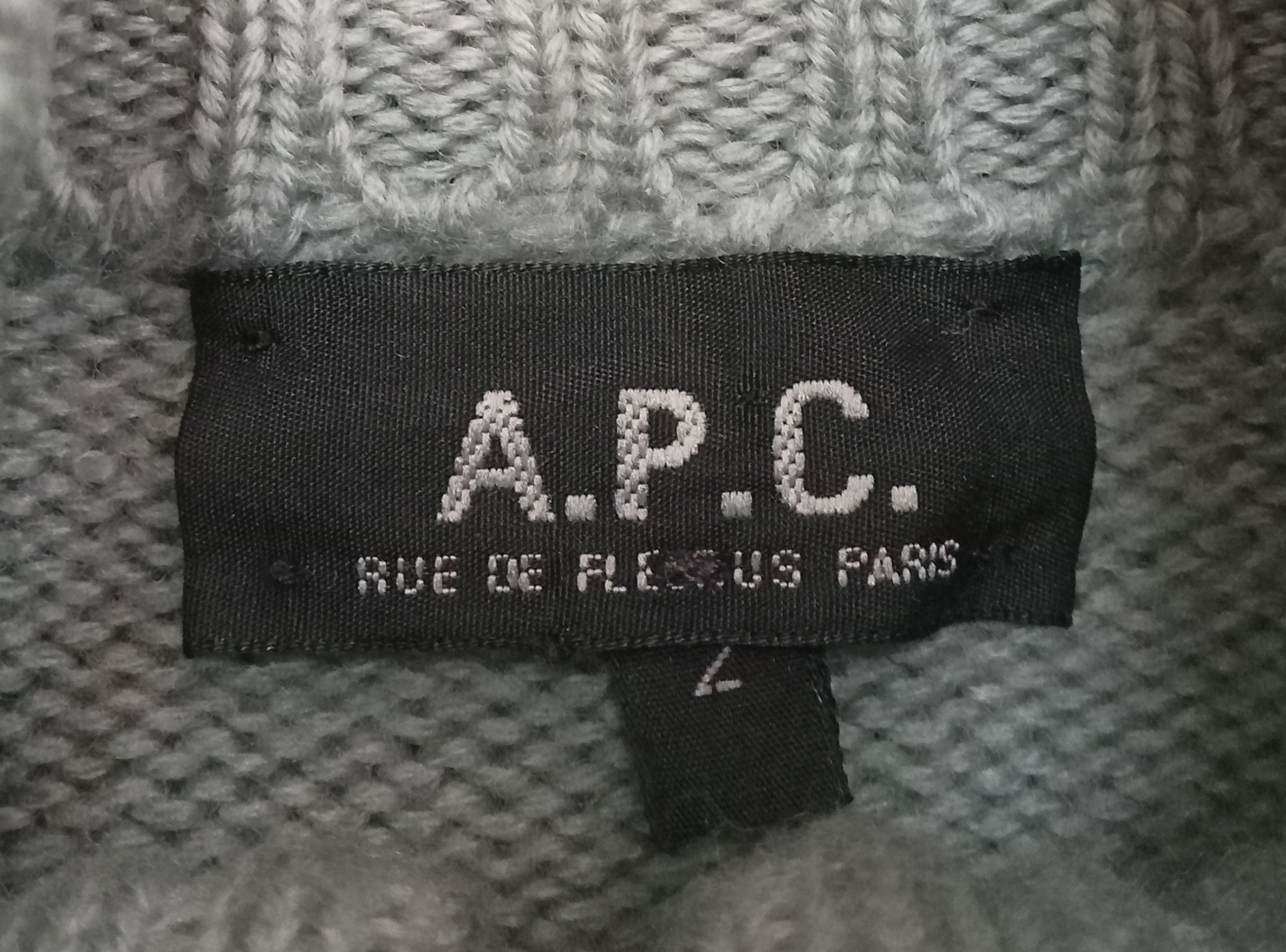 A.P.C. APC Wool Sweater/ Zipped Jacket Size US M / EU 48-50 / 2 - 3 Thumbnail