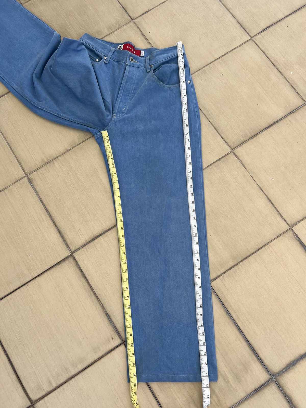Levi's VTG 90s Levi’s Silvertab Muddy Turquoise Denim Loose Jeans Size US 31 - 5 Thumbnail