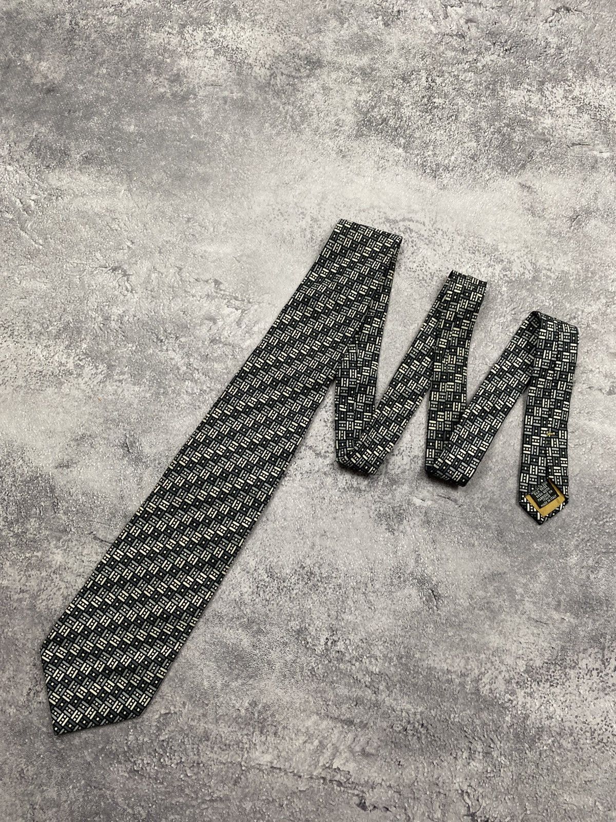 Yves Saint Laurent Yves Saint Laurent Silk Necktie YSL Luxury Ties Monogram Size ONE SIZE - 8 Thumbnail