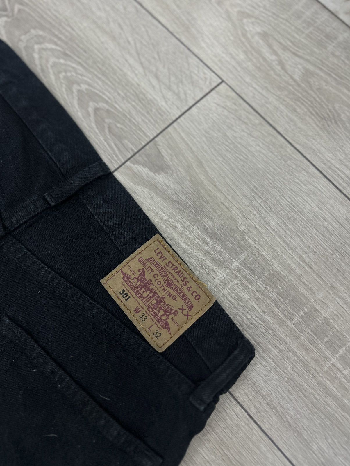 Levi's Levis 501 90s Baggy Wide Black Jeans Size US 32 / EU 48 - 7 Thumbnail