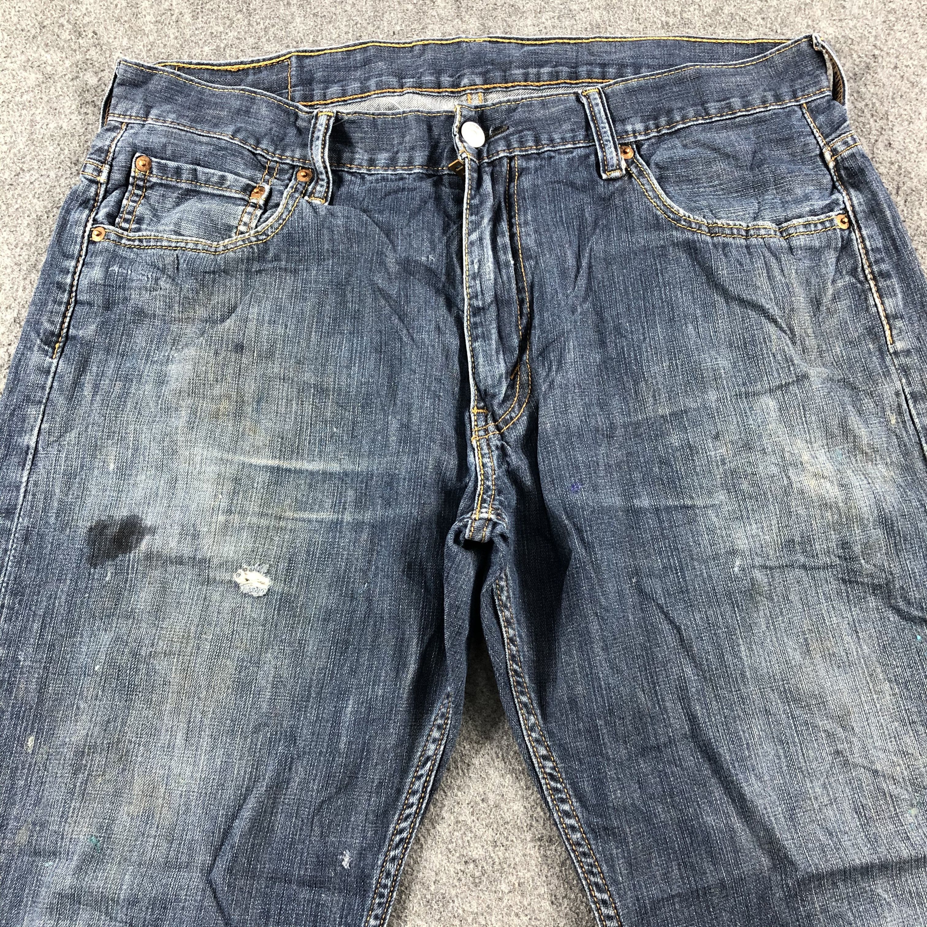 Levi's Vintage Blue Wash Levis 569 Jeans-J2596 Size US 35 - 3 Thumbnail