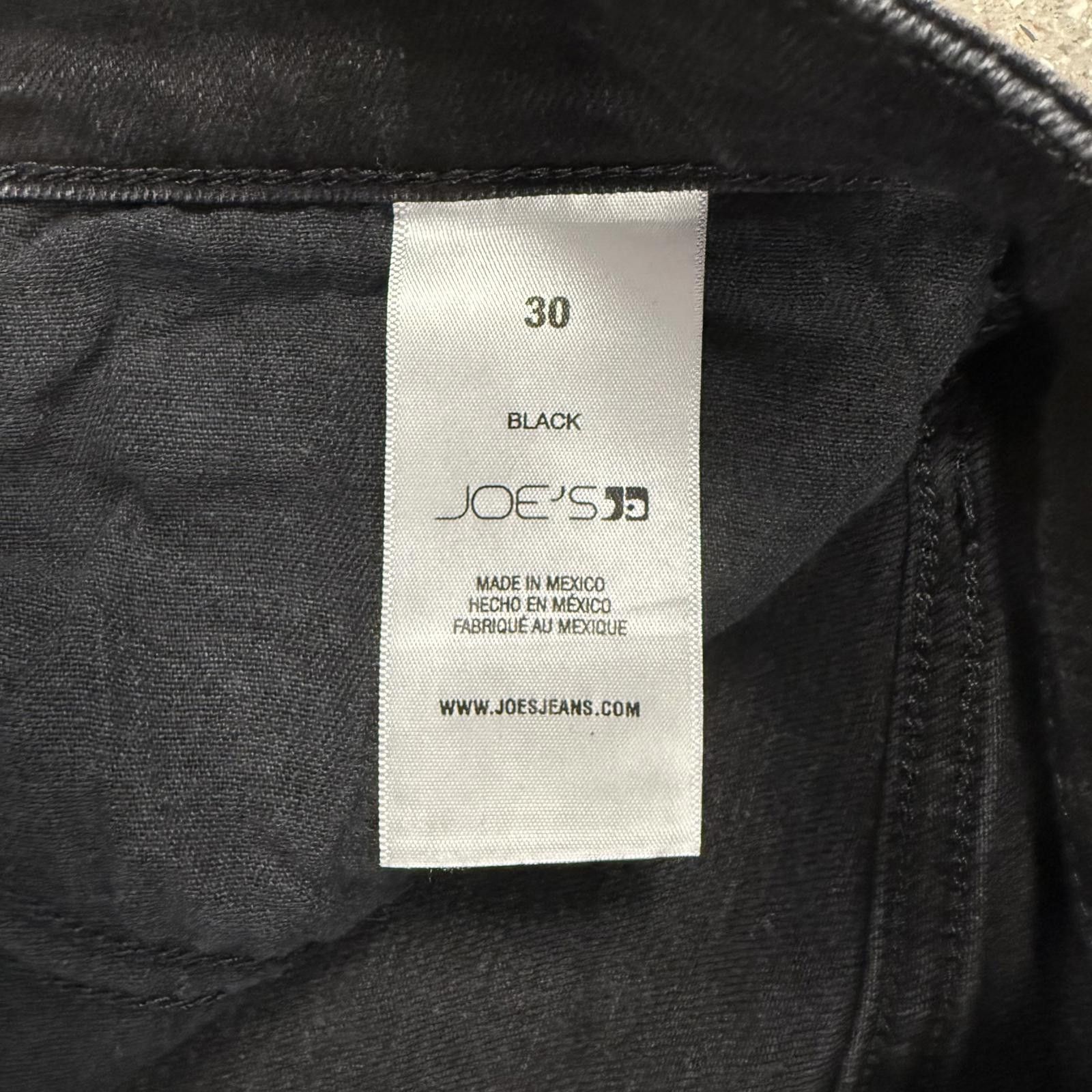 Designer Joe's Mid Rise Skinny Jeans Premium Denim Black - 30 Size 30" / US 8 / IT 44 - 10 Thumbnail