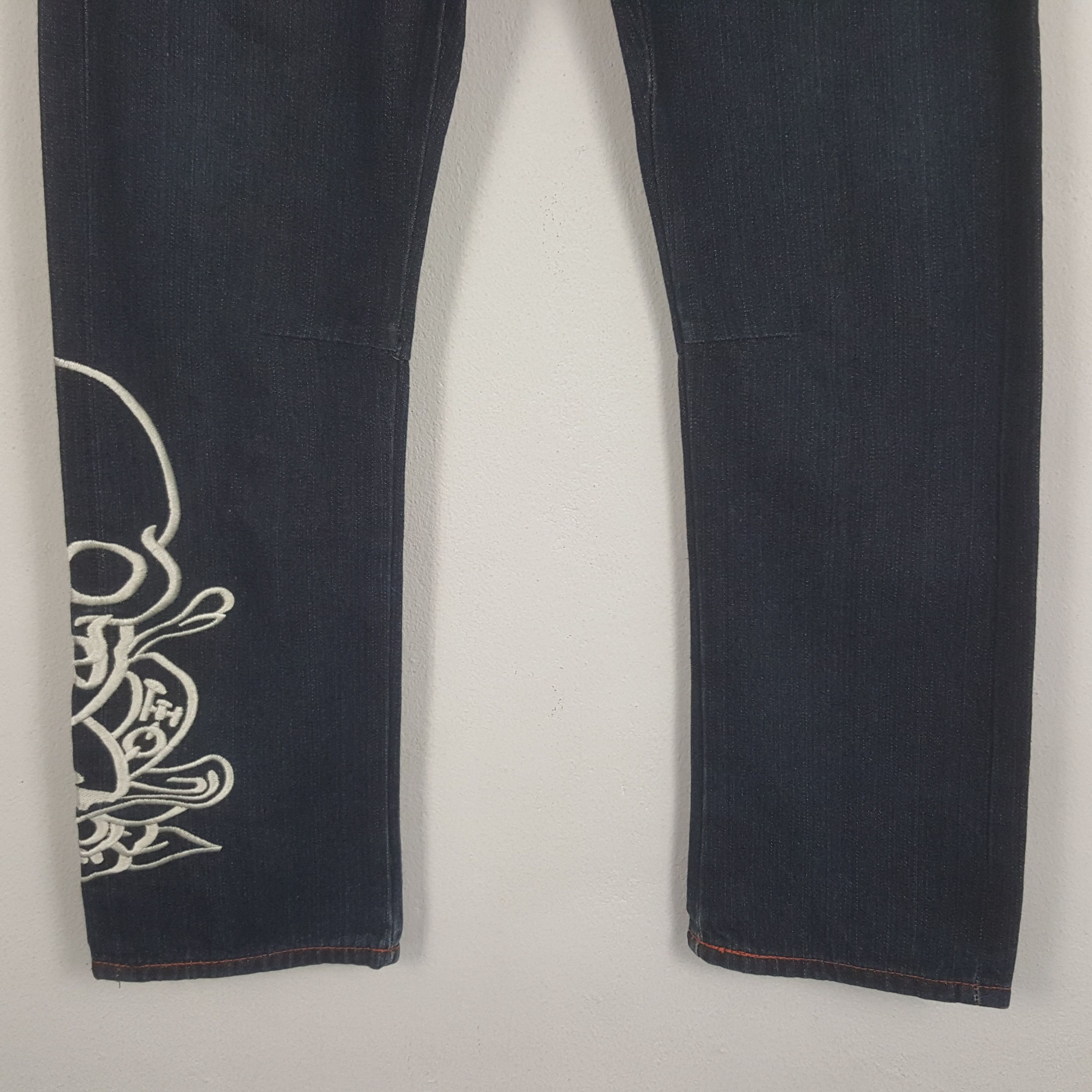 Ed Hardy × Vintage Vintage Ed Hardy Rare Design Denim Jeans Size US 30 / EU 46 - 6 Thumbnail