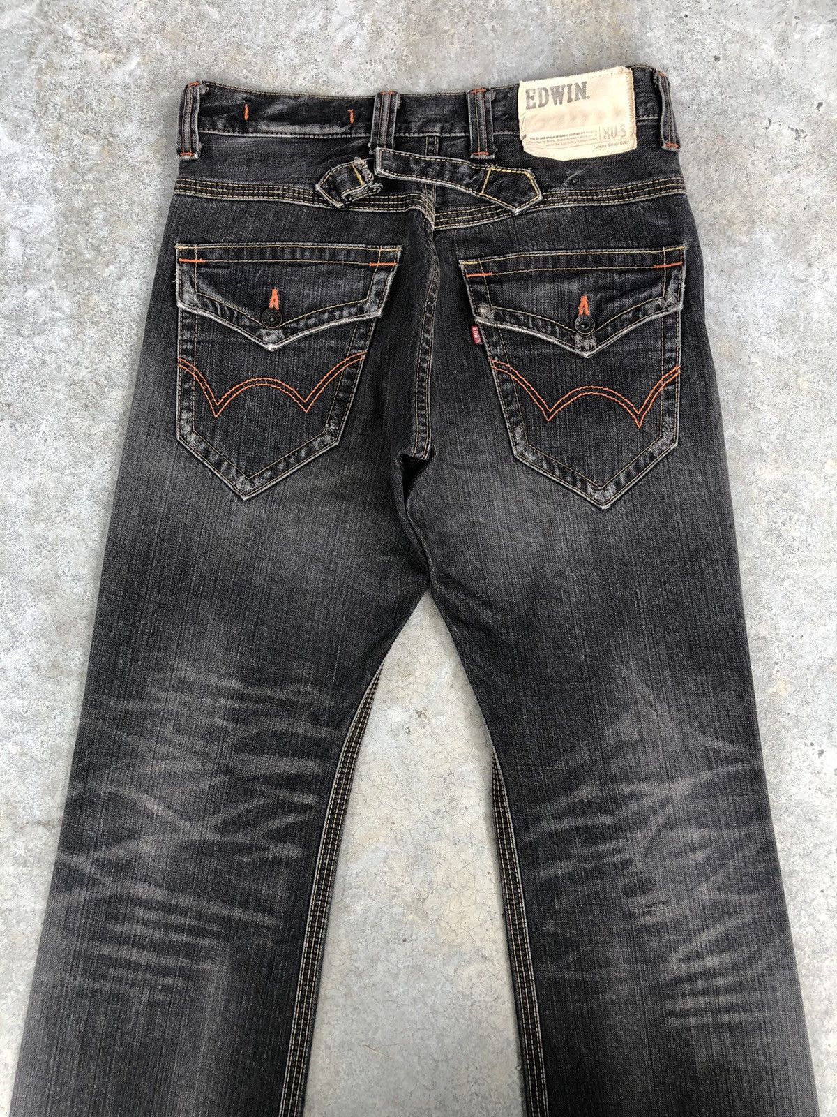 If Six Was Nine Japanese Edwin XV Flared Jeans Distressed buckle back jeans Size US 32 / EU 48 - 9 Thumbnail
