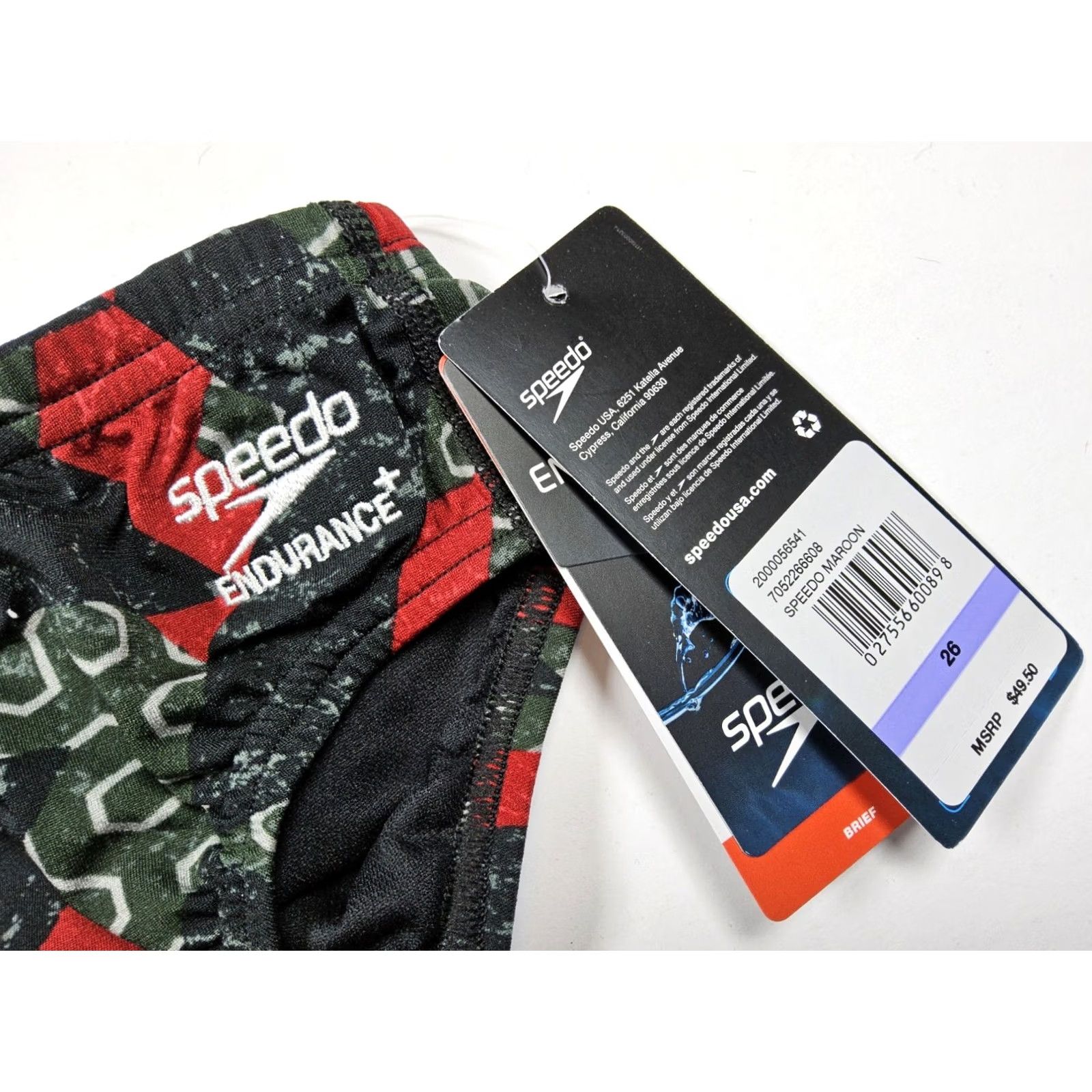 Speedo Speedo Endurance+ Competitive Ruse Blocks Swim Brief Swimsuit Size 26 Men Size US 26 / EU 42 - 3 Thumbnail