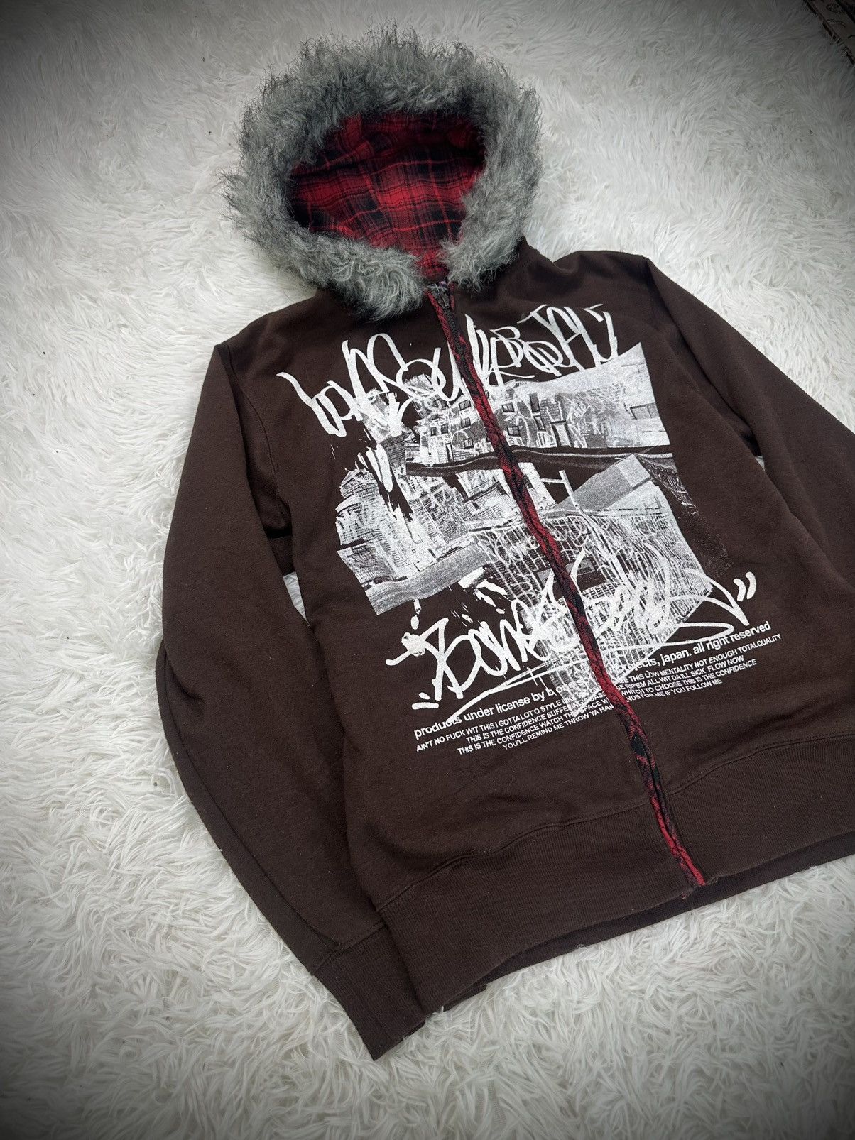 If Six Was Nine 2000s bone soul fur ifsixwasnine lgb style hoodie Size US M / EU 48-50 / 2 - 2 Thumbnail