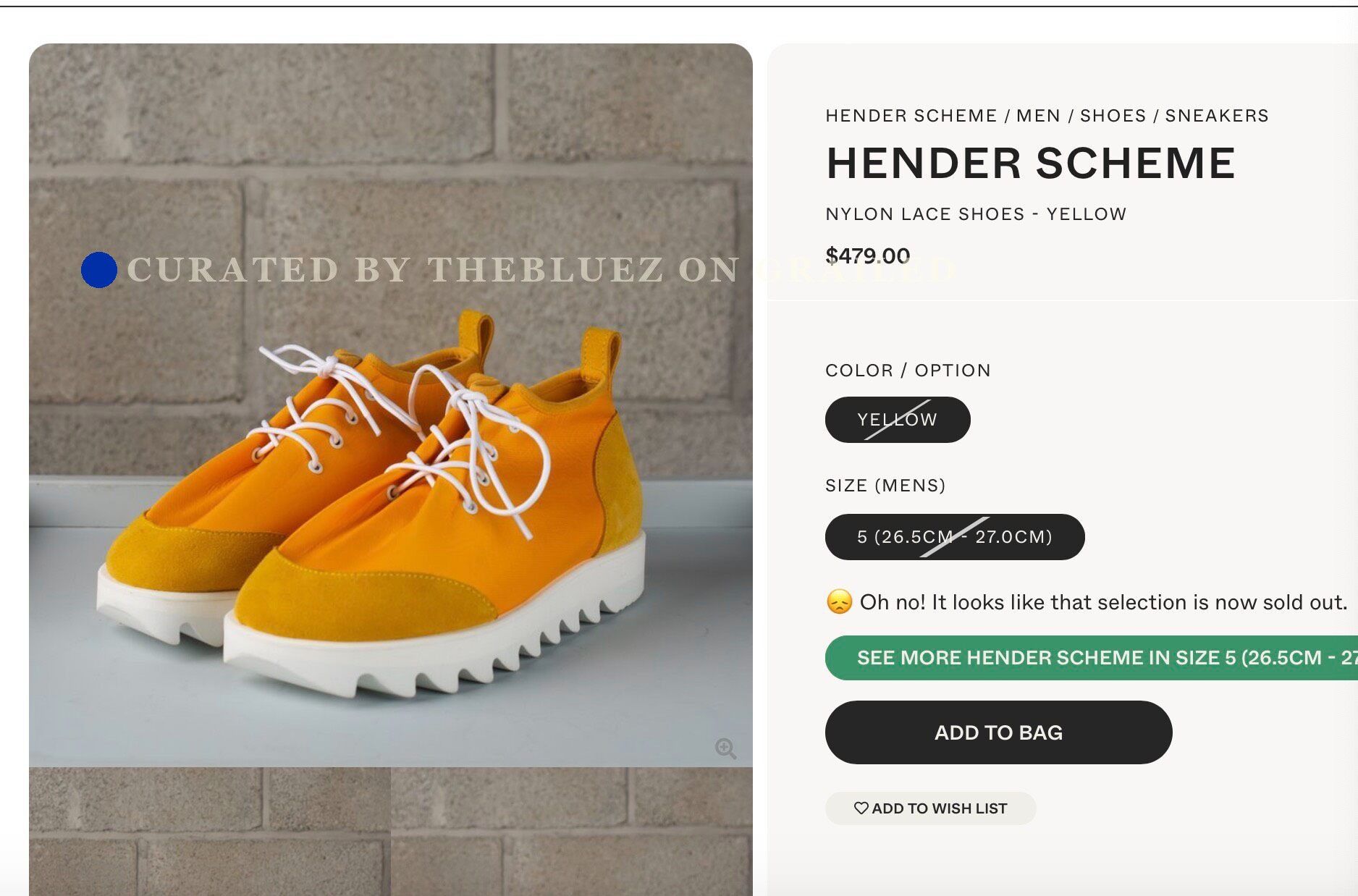Hender Scheme Hender Scheme Suede Patchwork Wavy Sole Loafers Size US 8 / EU 41 - 1 Thumbnail