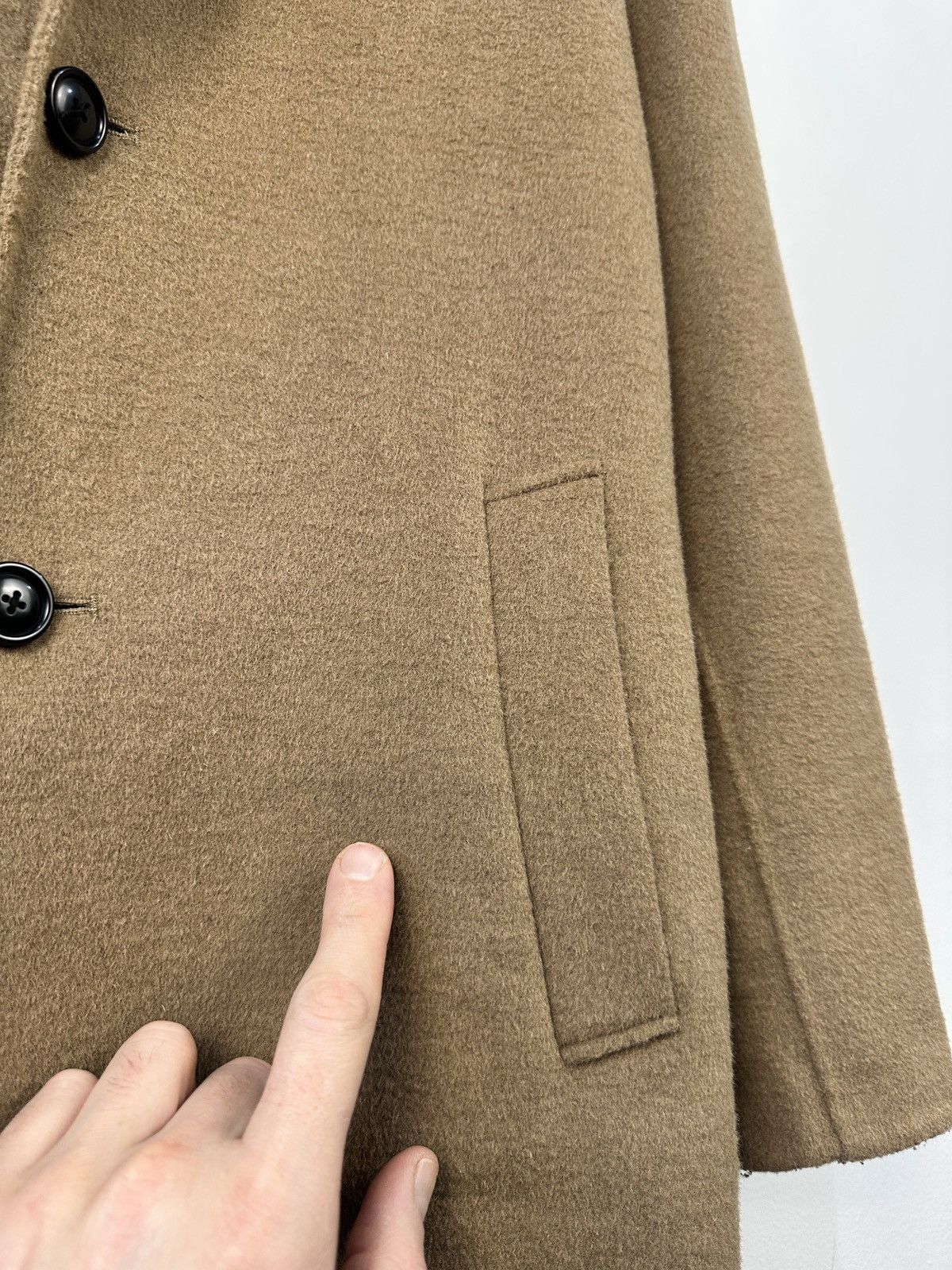 Zara Zara Camel Wool Blend Coat Overcoat Classic Single Breasted Size US M / EU 48-50 / 2 - 12 Thumbnail