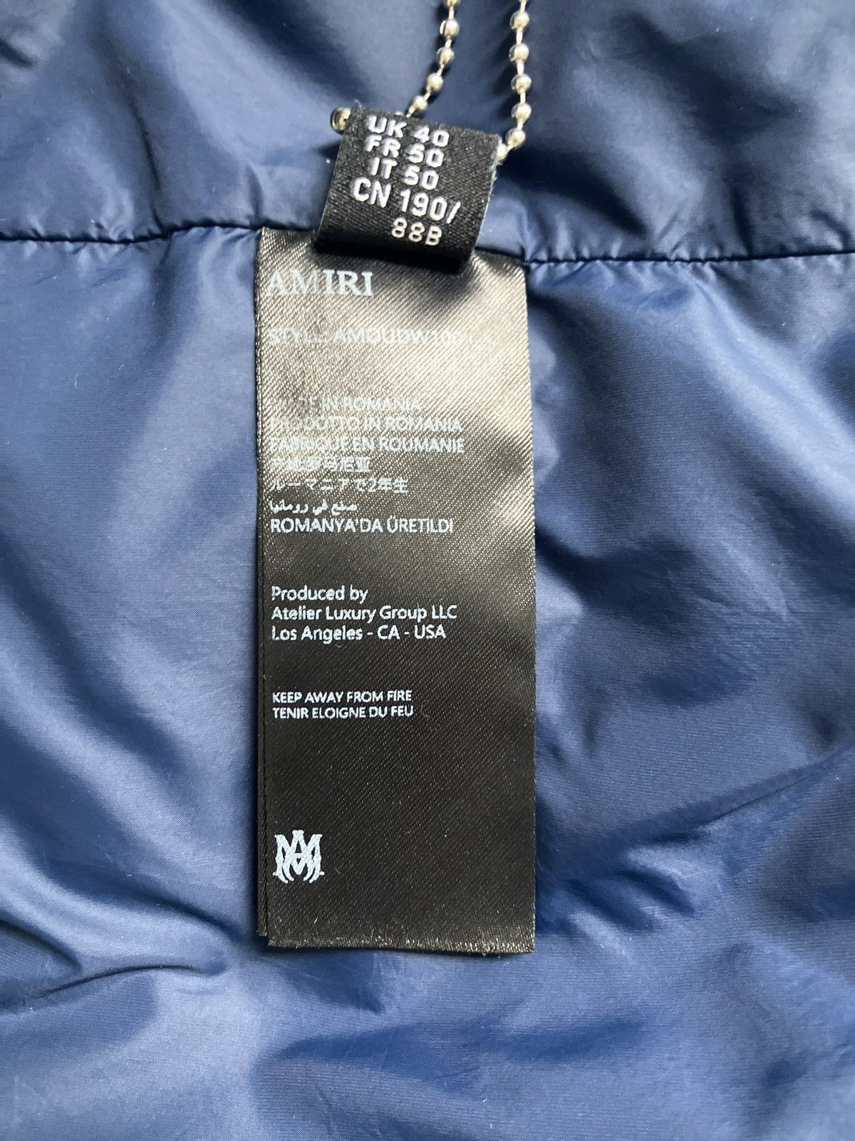 Amiri Midnight Blue Quad Jacket Large Size US L / EU 52-54 / 3 - 11 Thumbnail