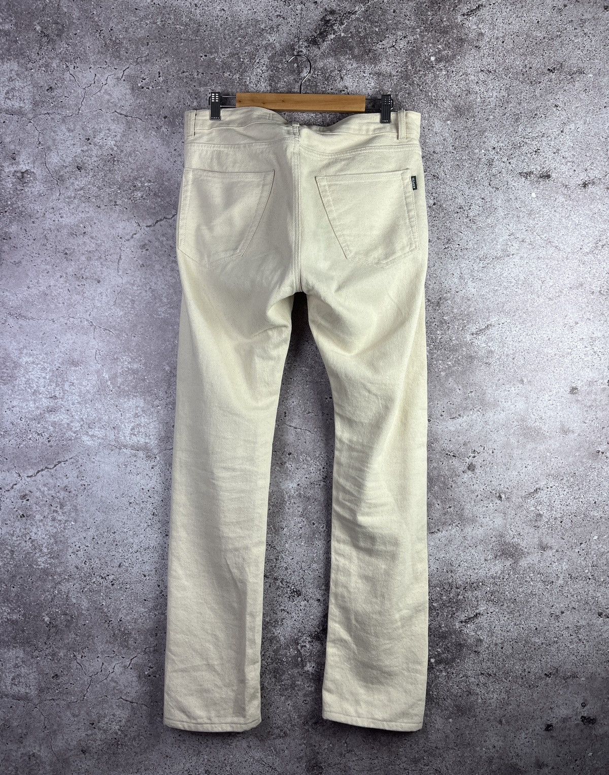 Aspesi Aspesi 🇮🇹 Cream Denim Pants Size 32 Minimalist Luxury Jeans Size US 32 / EU 48 - 2 Thumbnail