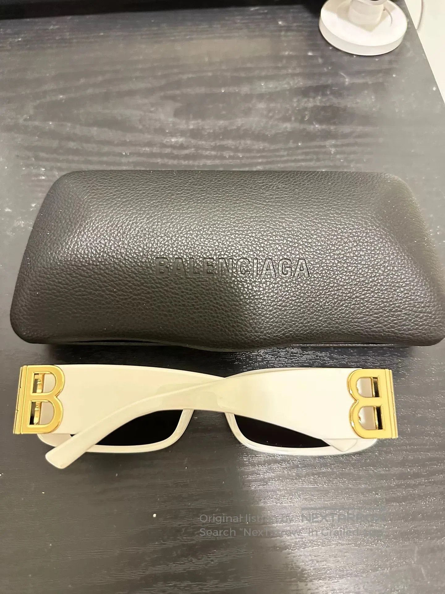 Balenciaga Balenciaga White Sunglasses in Case. Size ONE SIZE - 2 Thumbnail