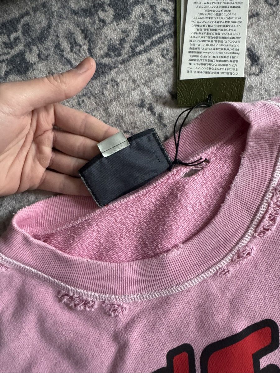 Gucci Gucci sweater jumper pink with cats logo print distressed Size US XS / EU 42 / 0 - 5 Thumbnail