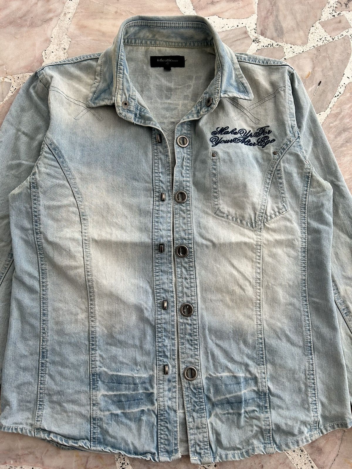 In The Attic In The Attic Homme Backhit Denim Shirt Size US S / EU 44-46 / 1 - 10 Thumbnail