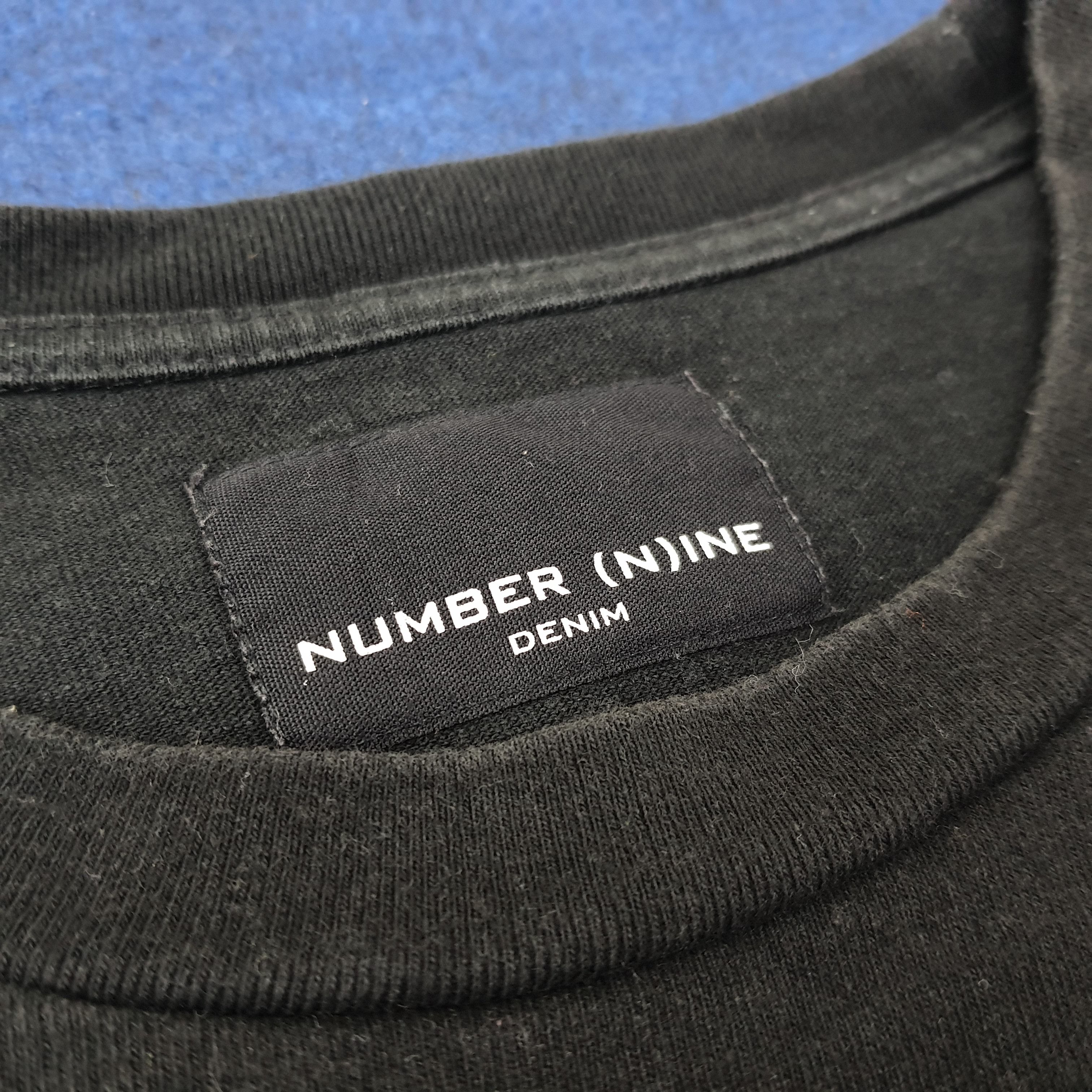 Number (N)ine Vintage Number Nine Denim Japan Custom Logo Tshirt C223N76 Size US M / EU 48-50 / 2 - 5 Thumbnail