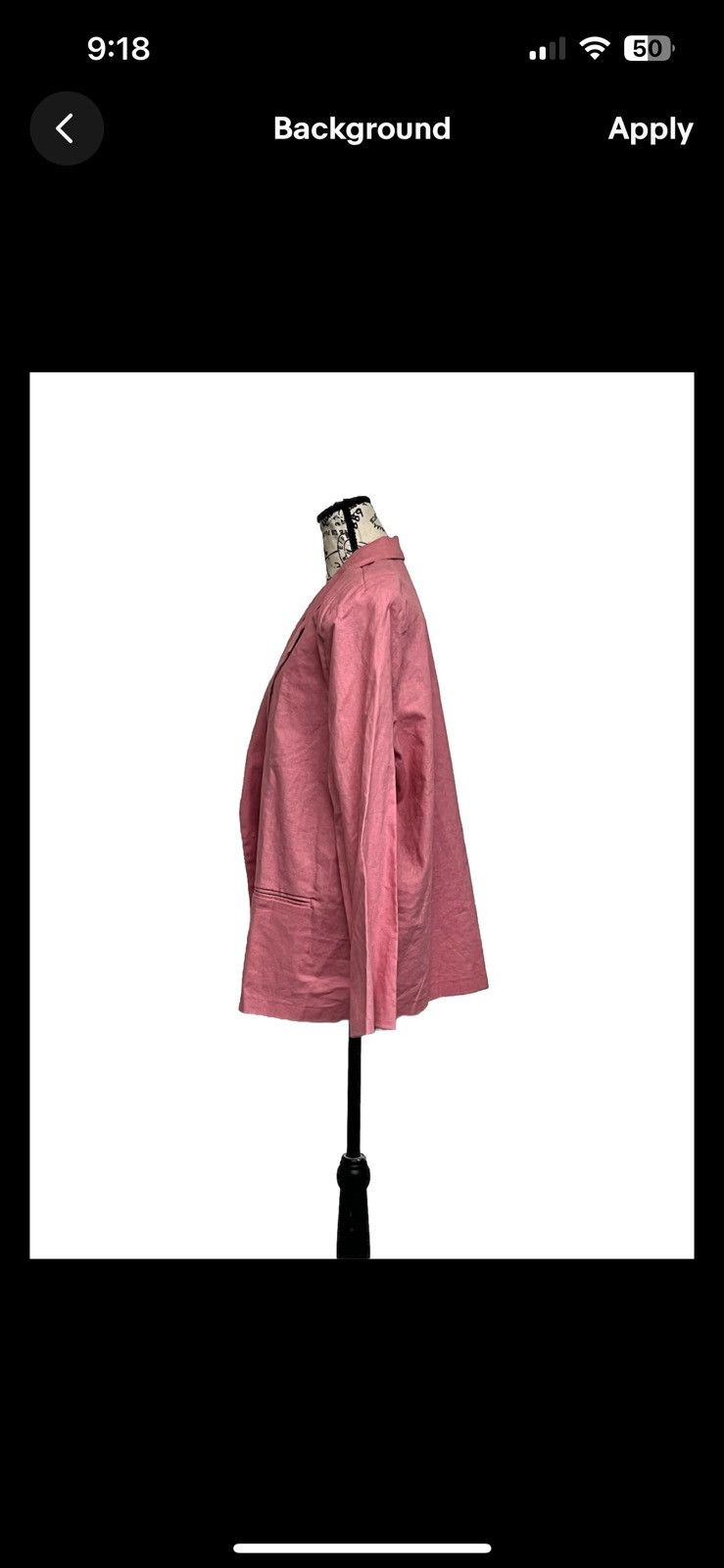 Vintage Blair Boutique Vtg Single Breasted Blazer Pink linen XL Size XL / US 12-14 / IT 48-50 - 3 Thumbnail