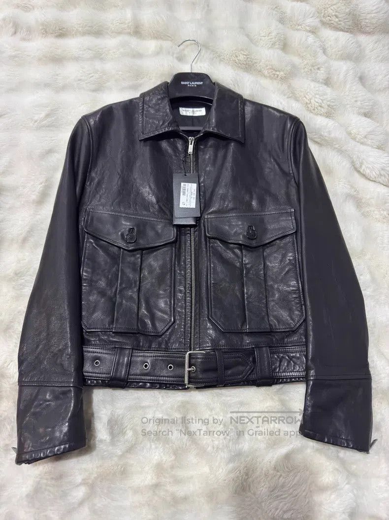 Saint Laurent Paris Saint Laurent Paris Pilot Leather Jacket Size US S / EU 44-46 / 1 - 1 Thumbnail