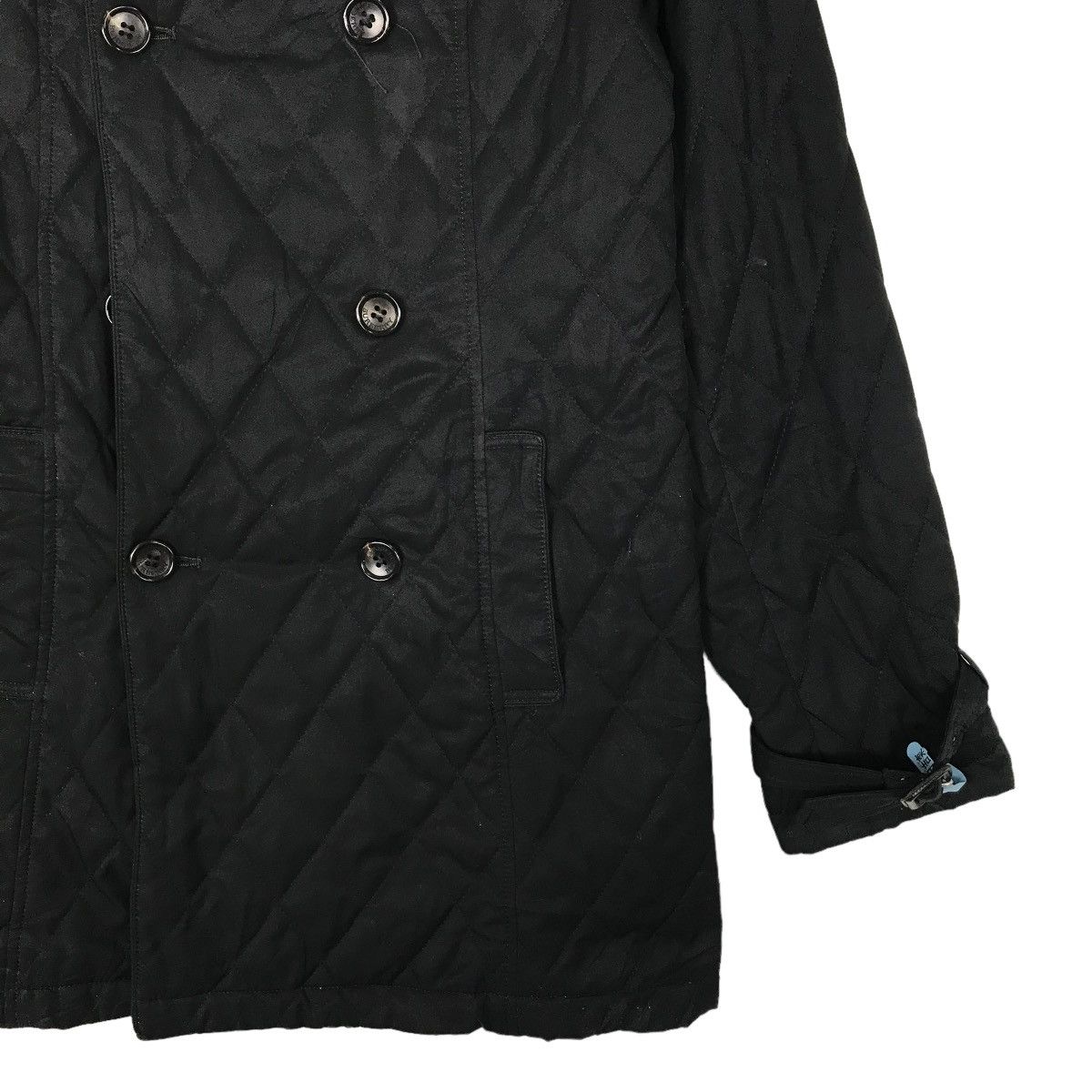 Burberry 💥 BURBERRY QUILTED DOUBLE BREAST BELT JACKET Size US S / EU 44-46 / 1 - 4 Thumbnail