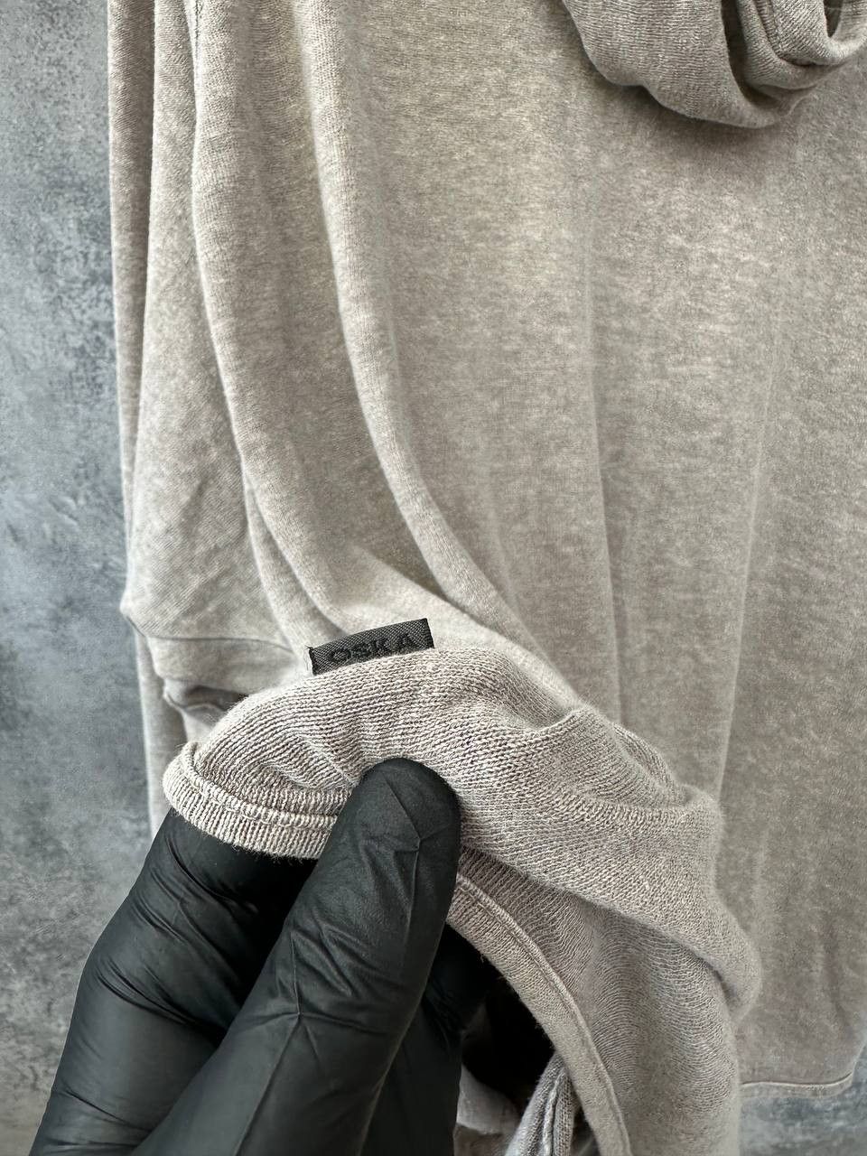 OSKA Oska Avant-Garde Linen Blend Cardigan Hooded Jacket Size XL / US 12-14 / IT 48-50 - 13 Thumbnail