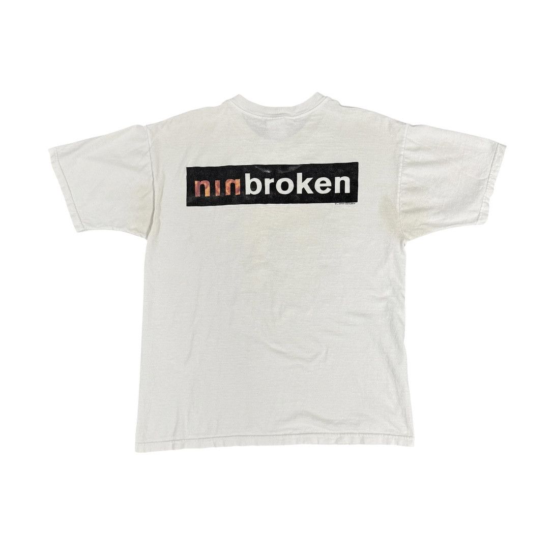 Band Tees Vintage 90s Nine Inch Nails Broken Shirt Size US L / EU 52-54 / 3 - 4 Thumbnail