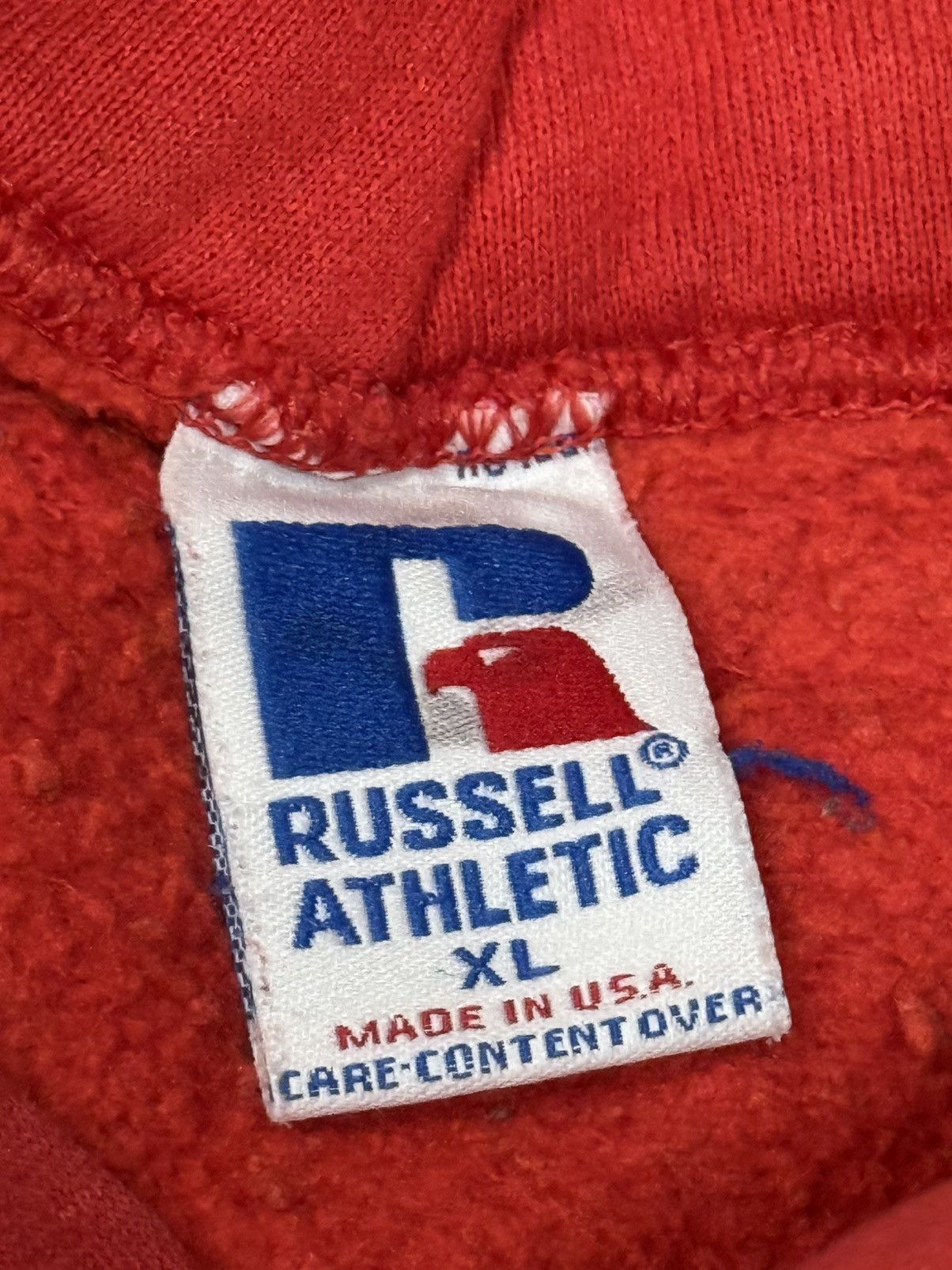 Russell Athletic Vintage University Houston Lady Cougar Hoodie Russell Red TX Size US XL / EU 56 / 4 - 6 Thumbnail