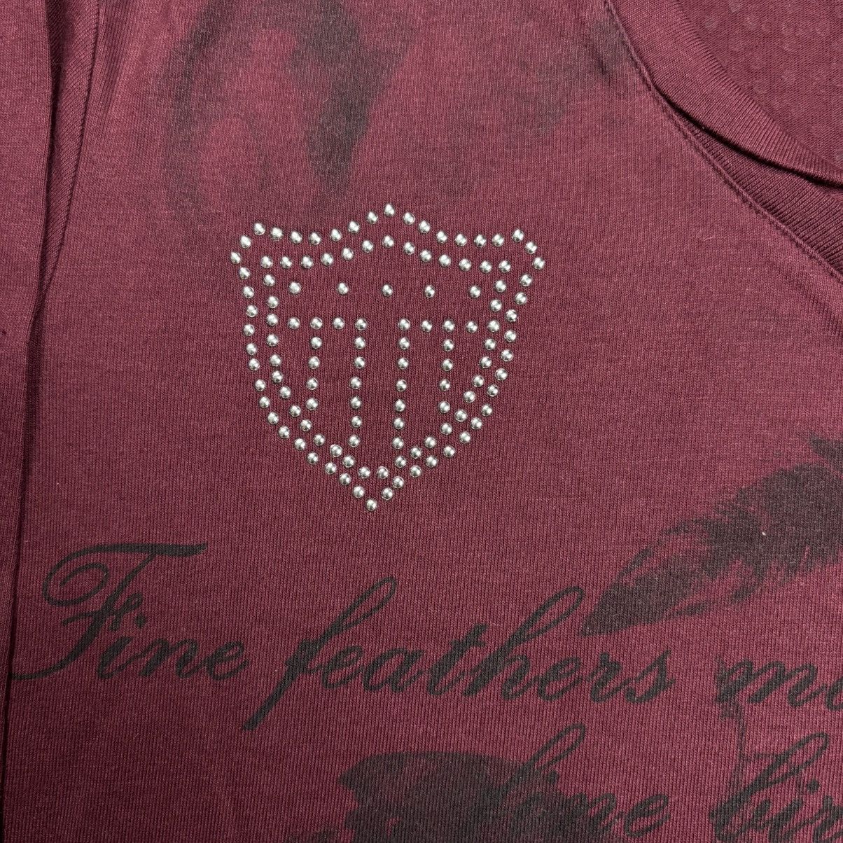 Shellac 2000s Semantic Design - Vkei Style Romantic Poem Vneck Ls - Size US M / EU 48-50 / 2 - 7 Thumbnail