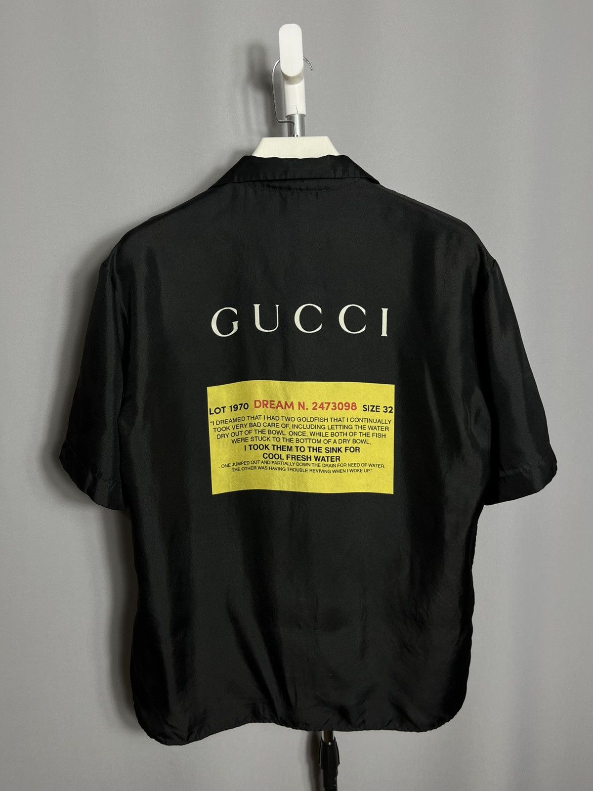 Gucci Gucci Black Cat Blind for Love Silk Black Mens Size US M / EU 48-50 / 2 - 3 Thumbnail