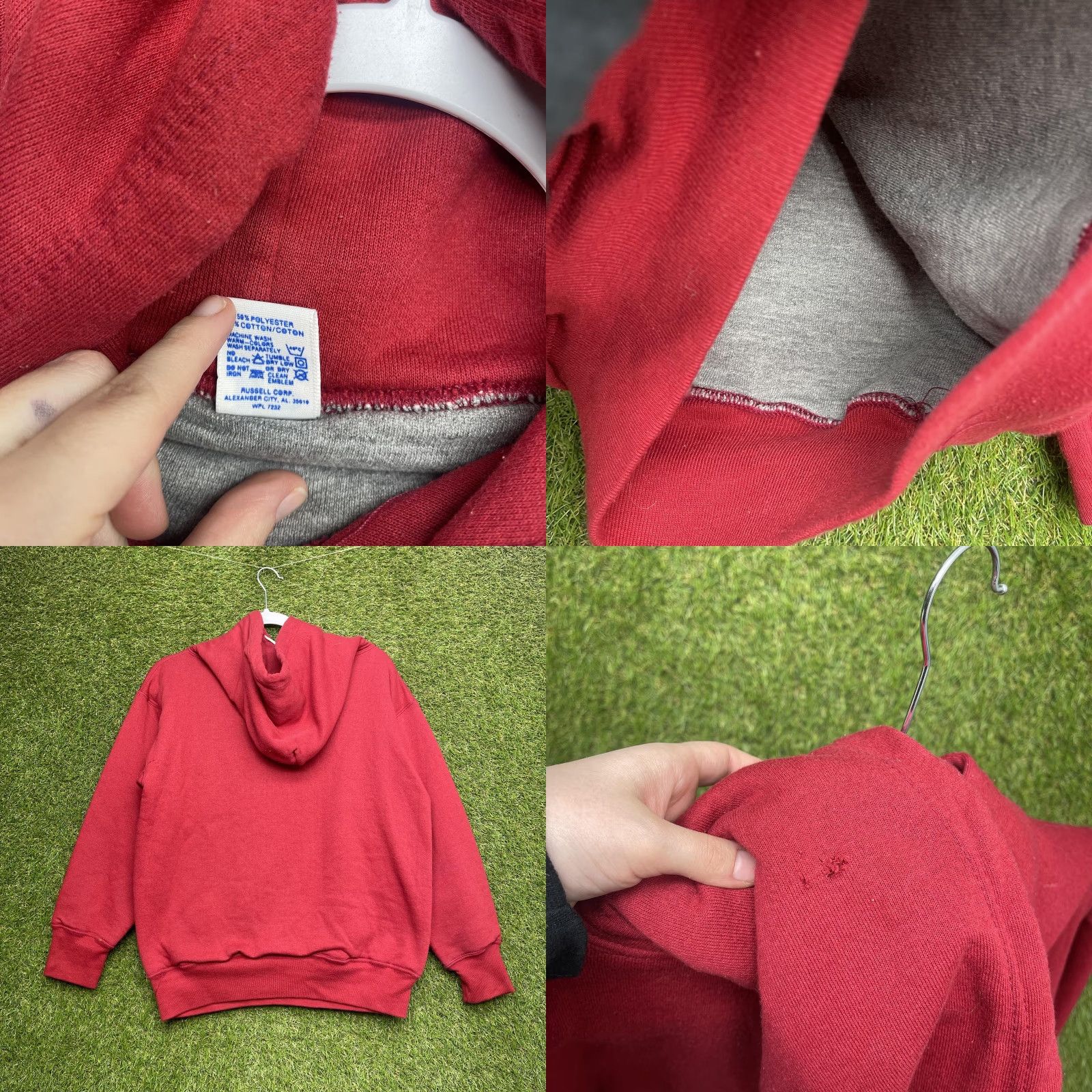 Russell Athletic VINTAGE Russell Athletic Harvard University Hoodie Mens M Red Knit Graphic Print 90s Mens Size US M / EU 48-50 / 2 - 8 Thumbnail