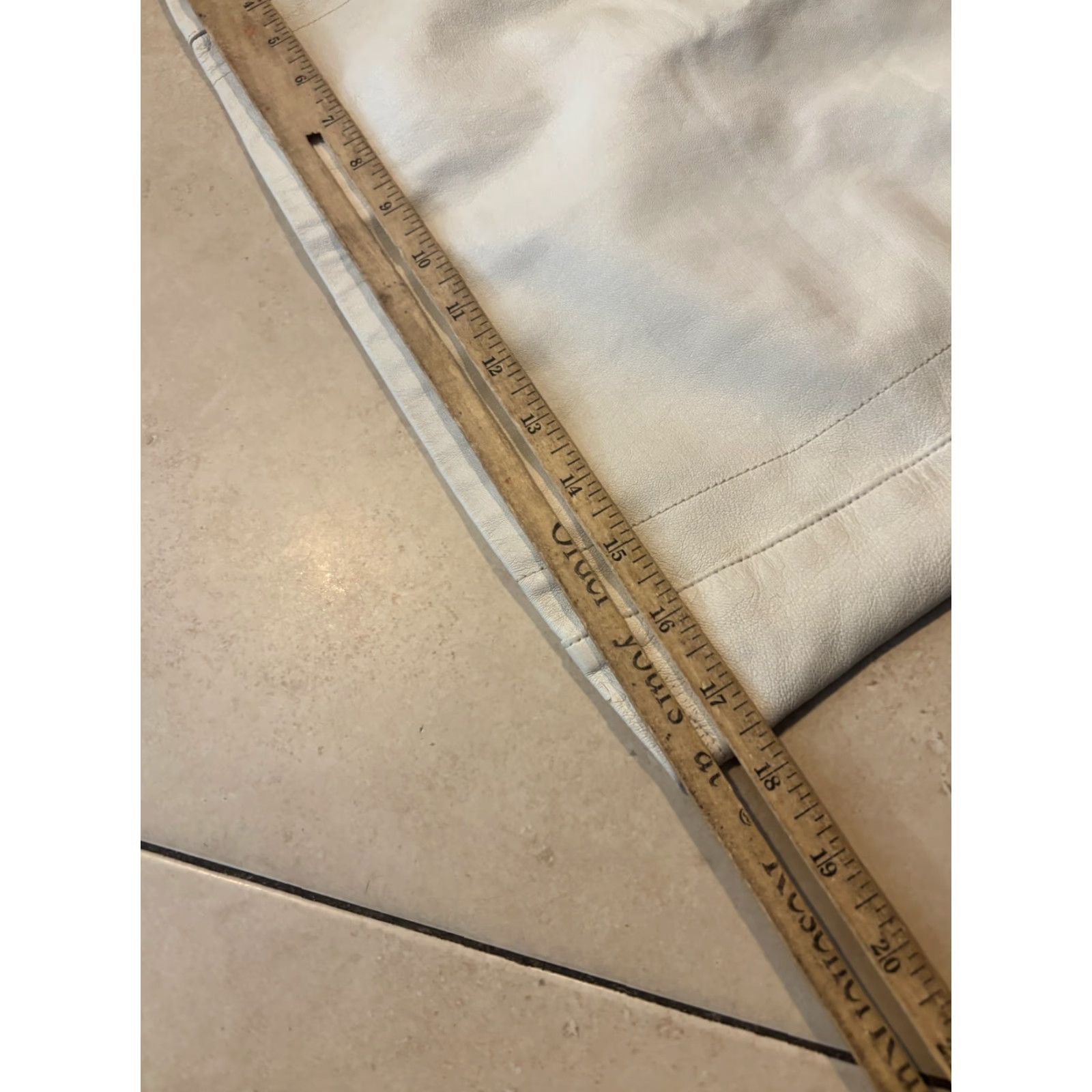 Vintage VINTAGE Jitrois Skirt White Leather Short Pencil 36 France Women Size 25" / US 0 / IT 36 - 8 Thumbnail