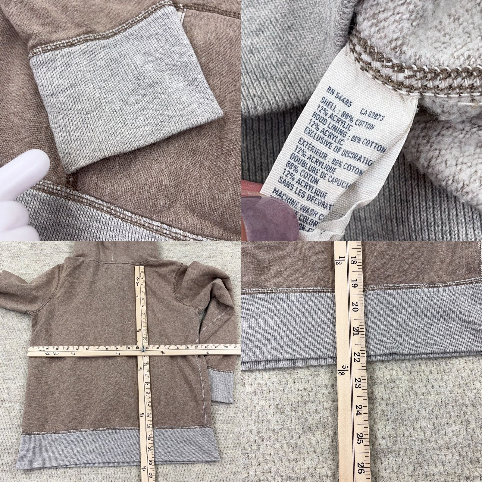 American Eagle Outfitters VINTAGE American Eagle Outfitters Hoodie Women M Brown Faded Spell Out AEO 77 Size M / US 6-8 / IT 42-44 - 8 Thumbnail