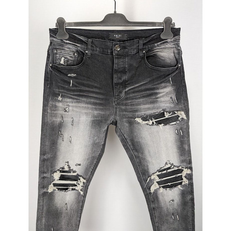 Amiri o1rshd1 MX1 Bandana Jeans in Black Size US 36 / EU 52 - 3 Thumbnail