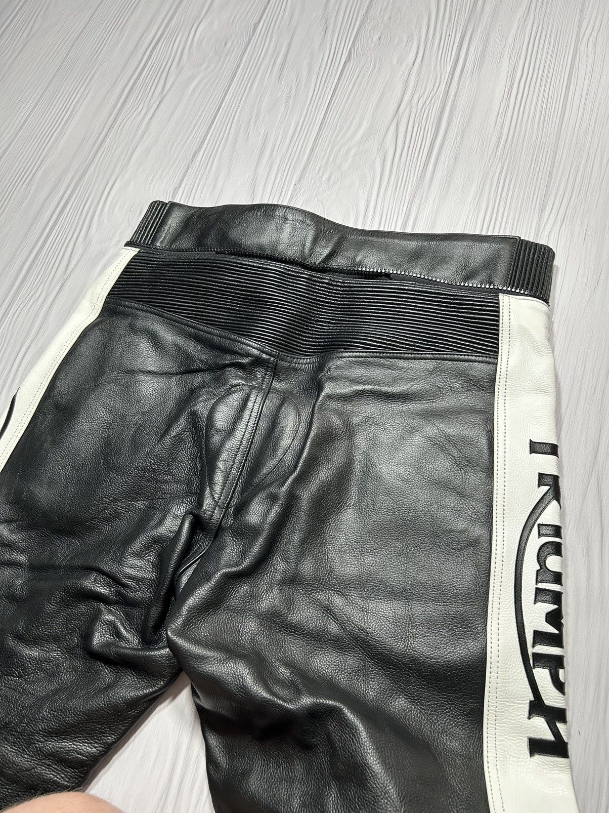 Genuine Leather TRIUMPH Real Heavy Leather Pants Moto Theme Racing Size XXL Size US 38 / EU 54 - 18 Thumbnail