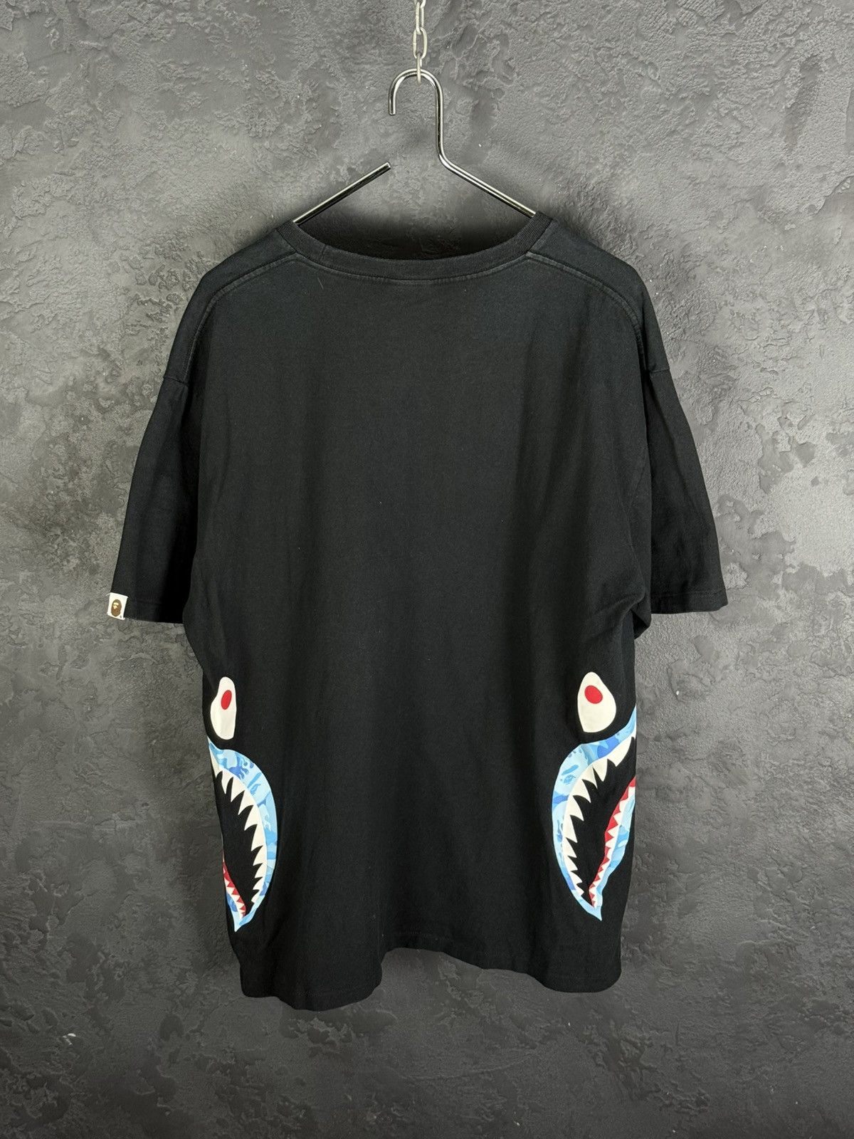 Bape Варе Bape Flame Side Shark Black Men’s Tee Size US XXL / EU 58 / 5 - 8 Thumbnail
