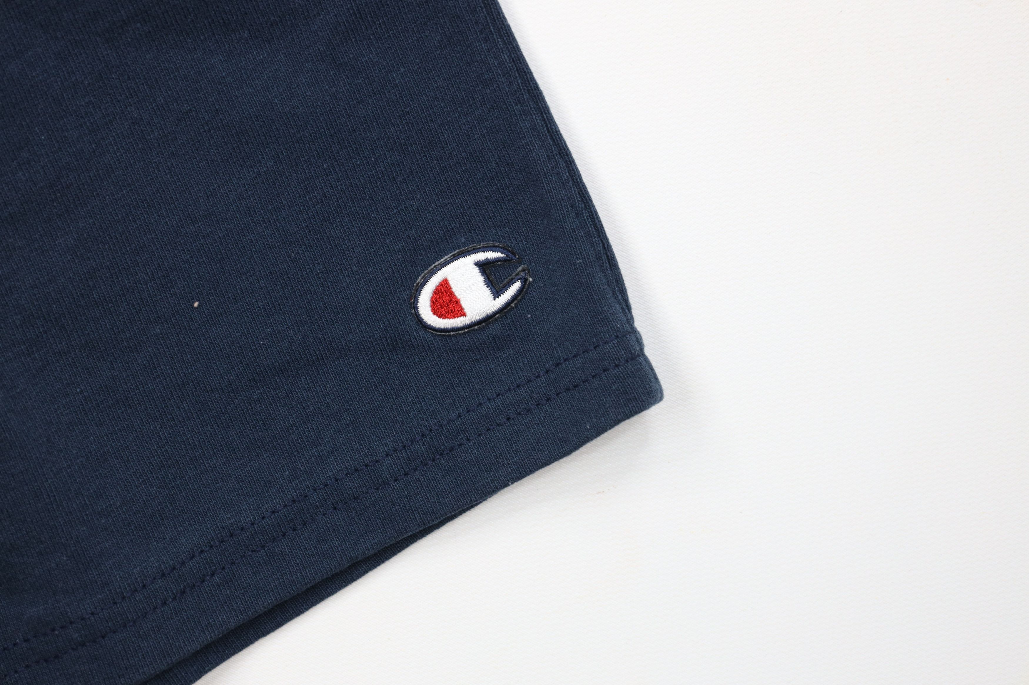 Champion Vintage Y2K Champion Heavyweight Above Knee Shorts Navy Blue Size US 34 / EU 50 - 5 Thumbnail