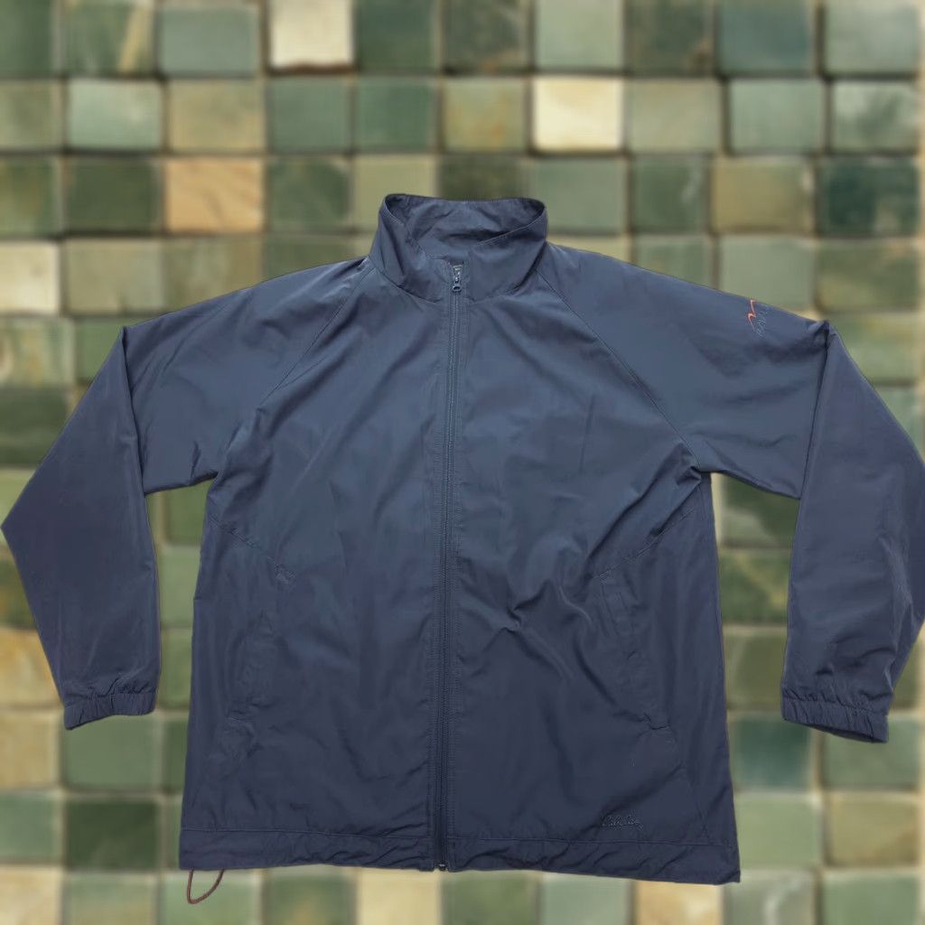 Vintage Cabela's Windbreaker Jacket Mens LT Large Tall Full Zip Relaxed Golf Windcrest Gray Solid Logo Active Outdoor Sports Jacket Size US L / EU 52-54 / 3 - 1 Thumbnail