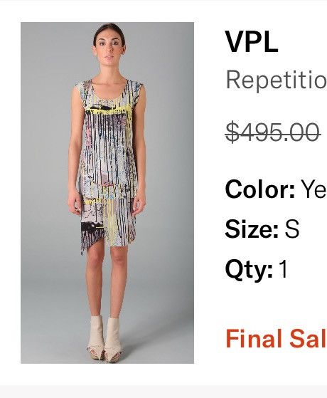 Other VPL Abstract Print Silk Dress Size S / US 4 / IT 40 - 1 Thumbnail