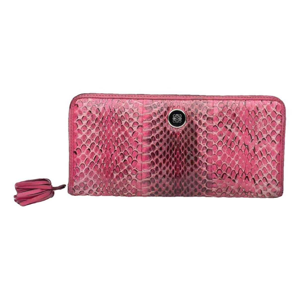 Loewe Puzzle Pink Leather Wallet Size ONE SIZE - 1 Thumbnail