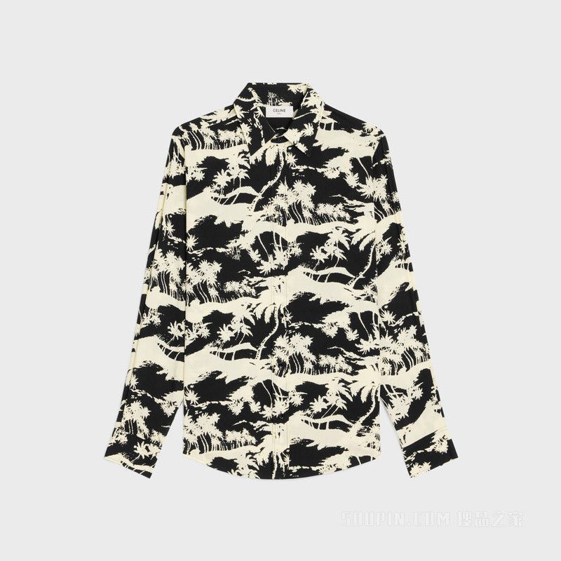 Celine Loose Shirt in Satin Silk | Grailed