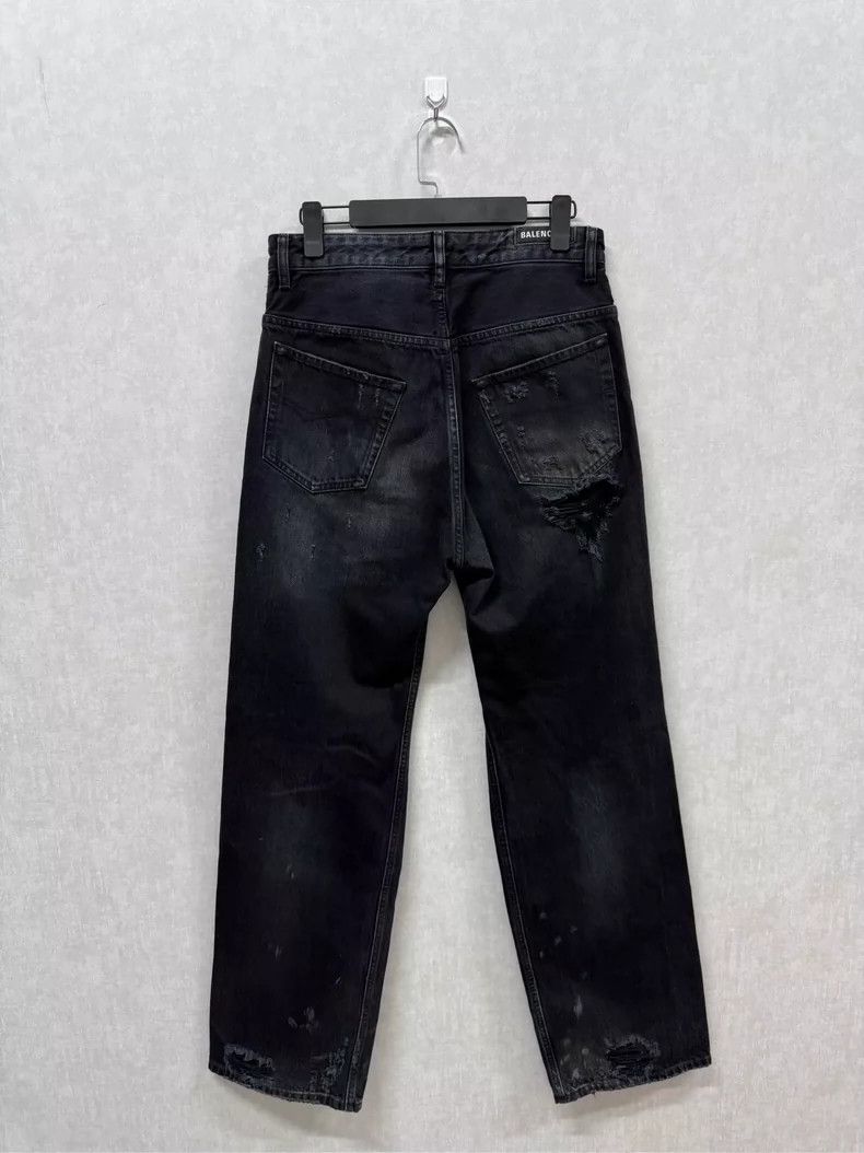 Balenciaga Balenciaga size S Distressed Destroyed Denim Pants Size US 27 - 3 Thumbnail